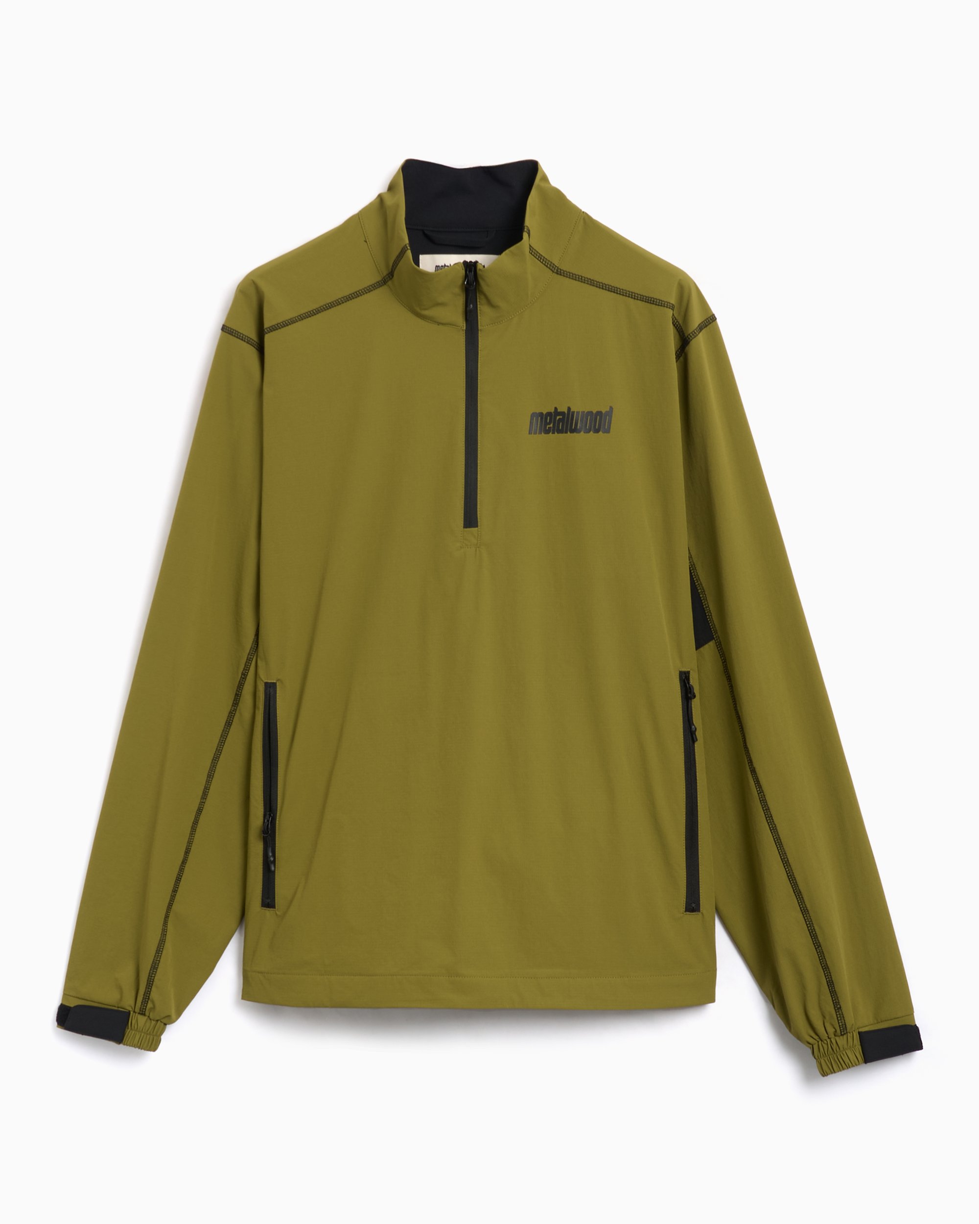 希少稀な Men's Studio Metalwood 1/4 MWS24-05-102 Green Sweatshirt Zip 腕時計(アナログ)