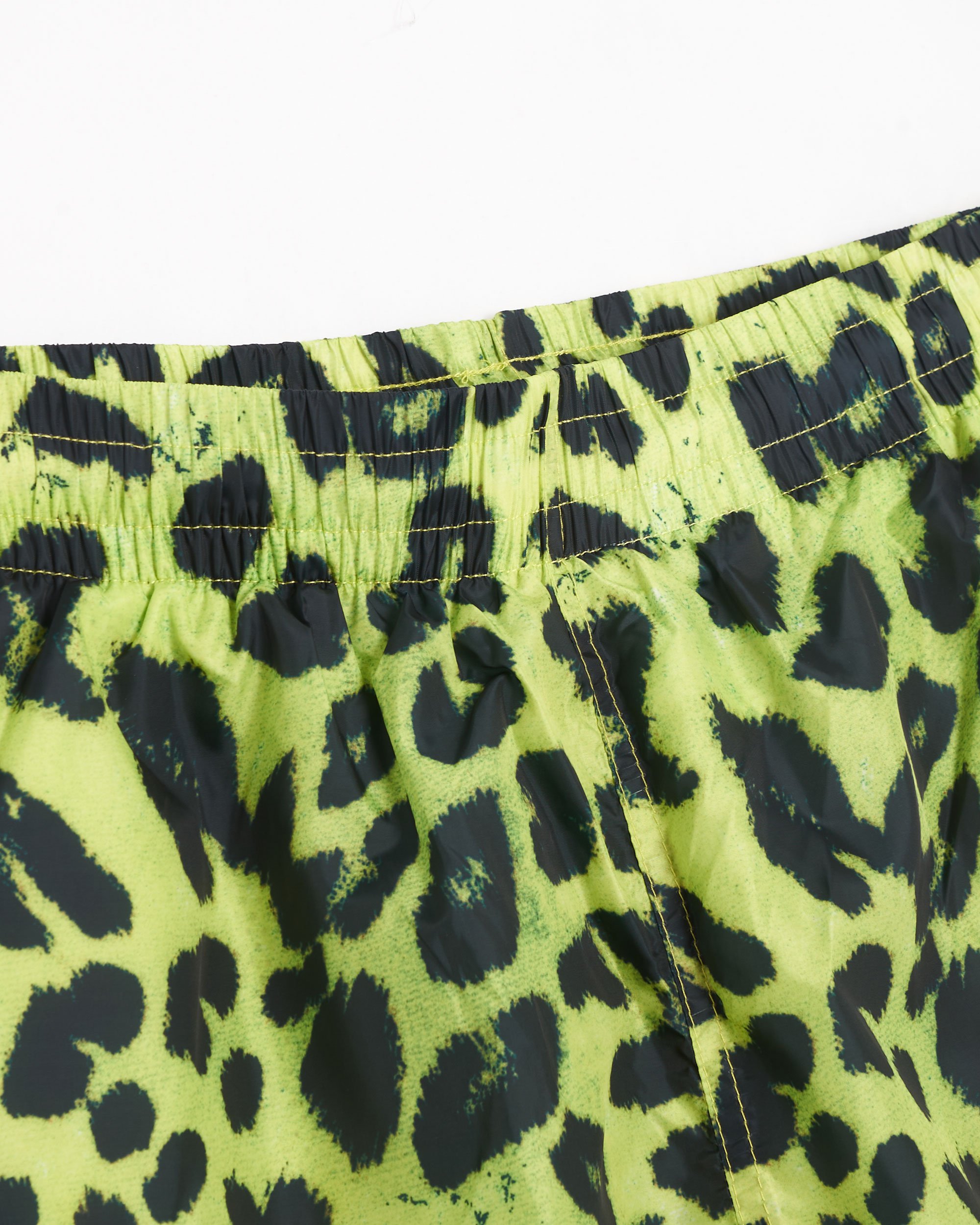 Pleasures Leopard Men's Running Shorts Green P23SU035-LIME| Buy