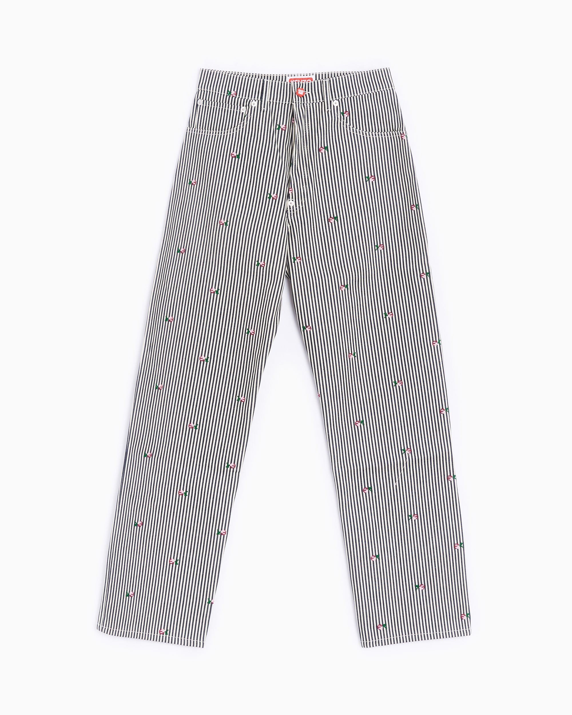 Kenzo Flower Men's Denim Pants Black FD55DP4066J1-DM