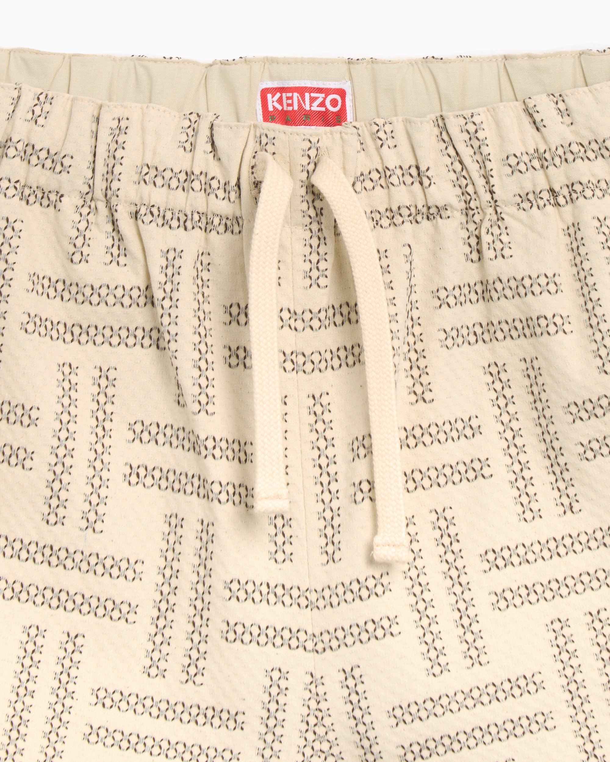 Kenzo Weave Men's Elasticated Shorts Men's Shorts Brown