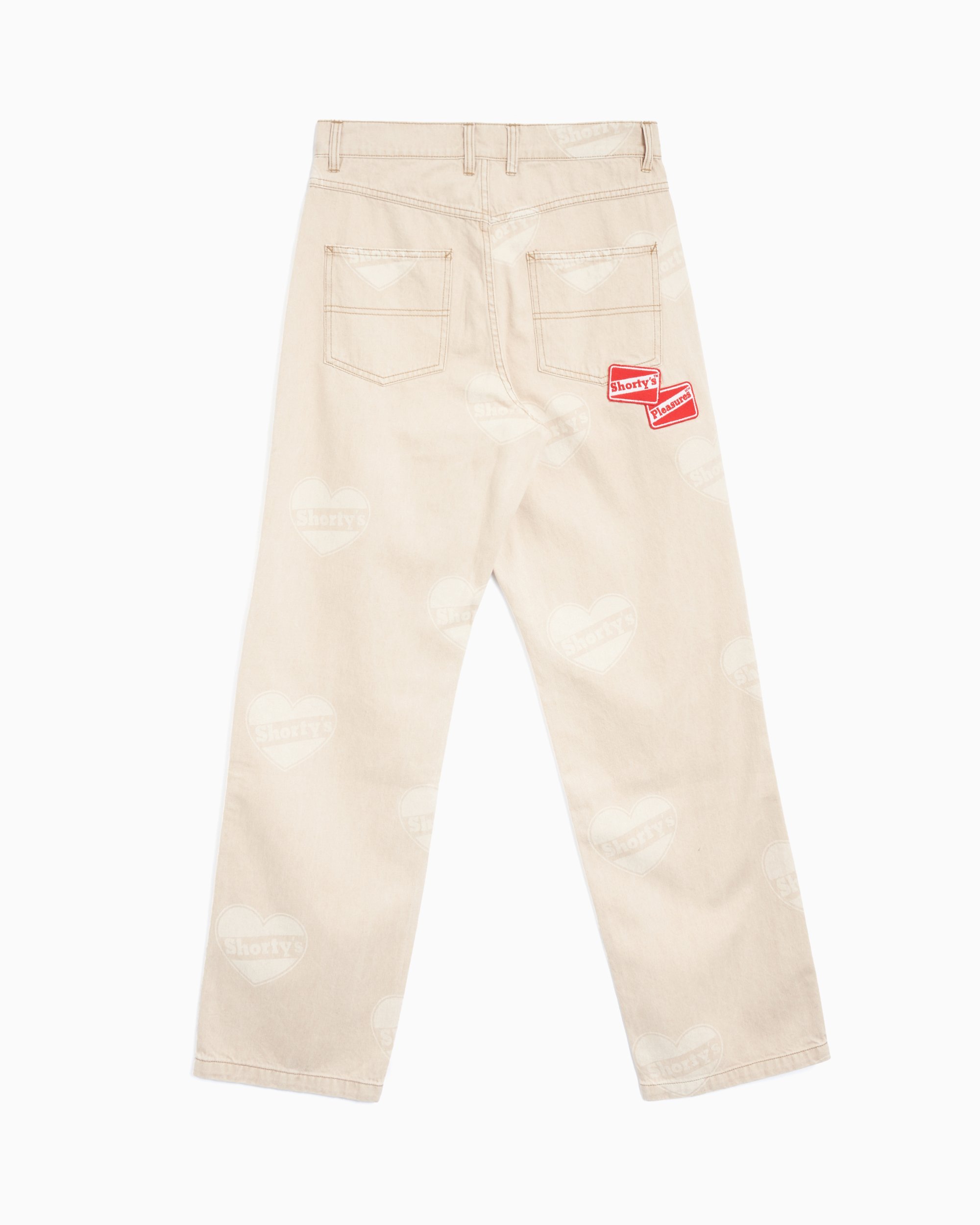 Pleasures x Shortys Heart Ultra Men's Work Pants Beige