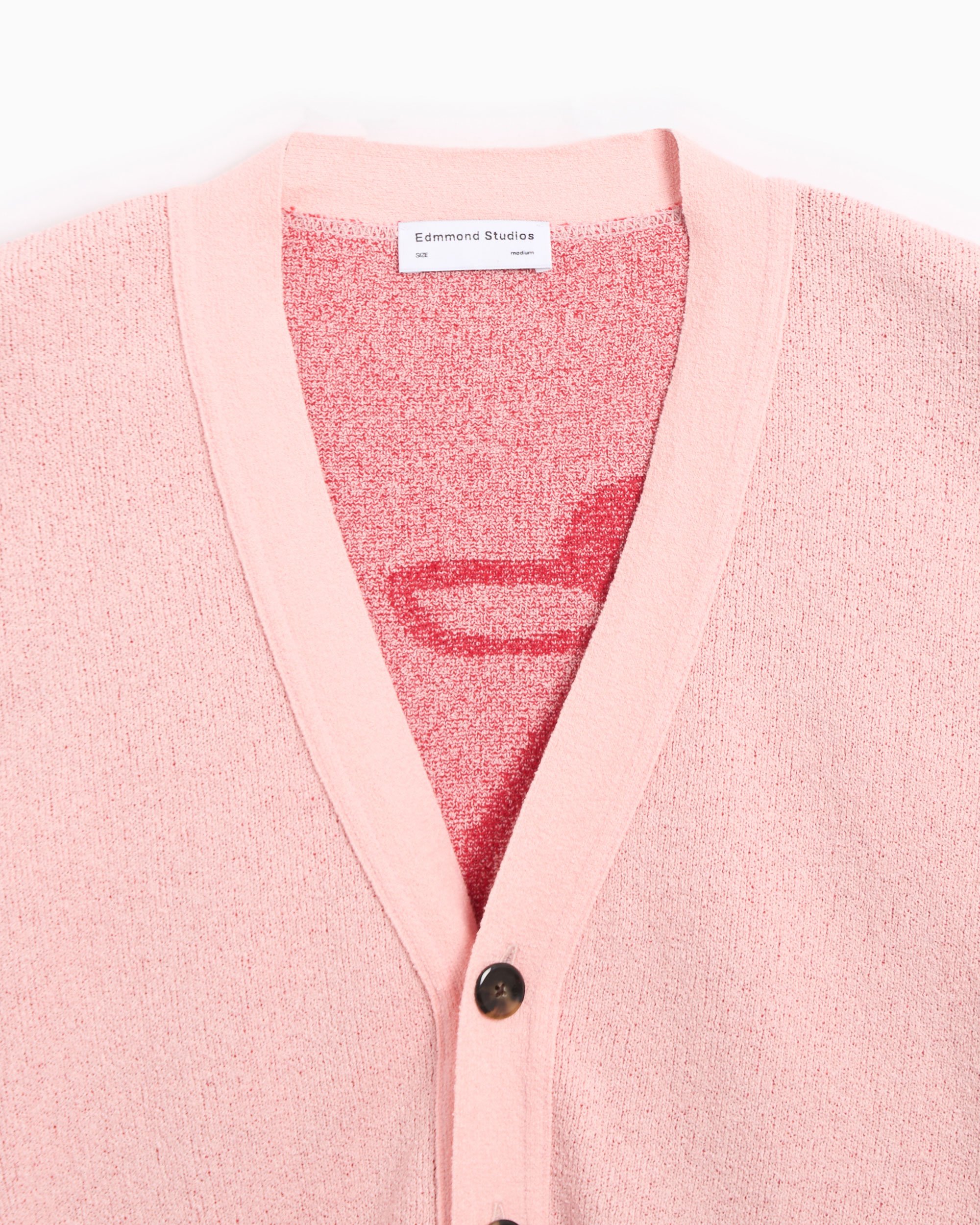Edmmond Studios People Men s Cardigan Pink Red 124 60 01300 FOOTDISTRICT