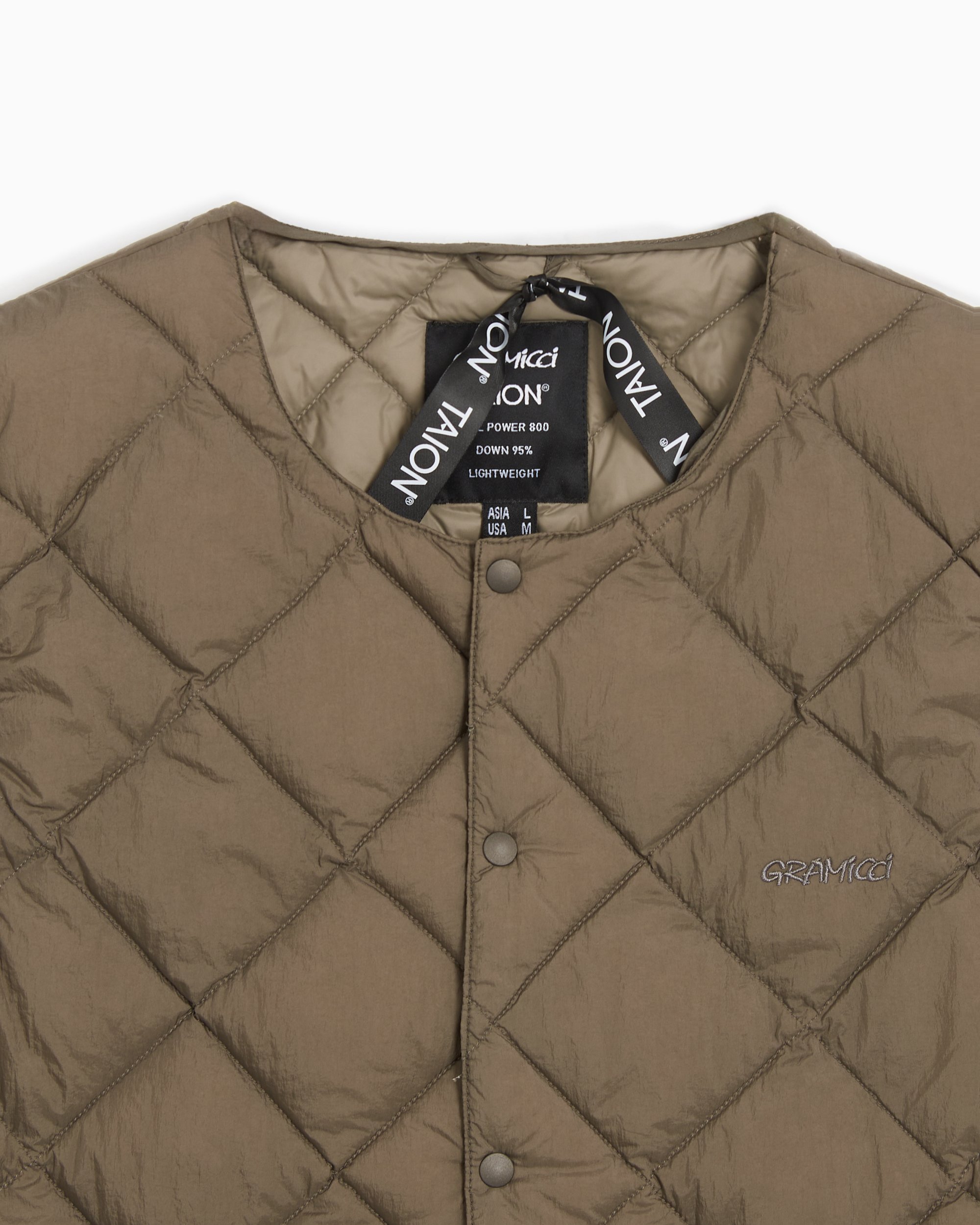 Gramicci x Taion Inner Men's Down Vest Gray G4FU-J100-TG