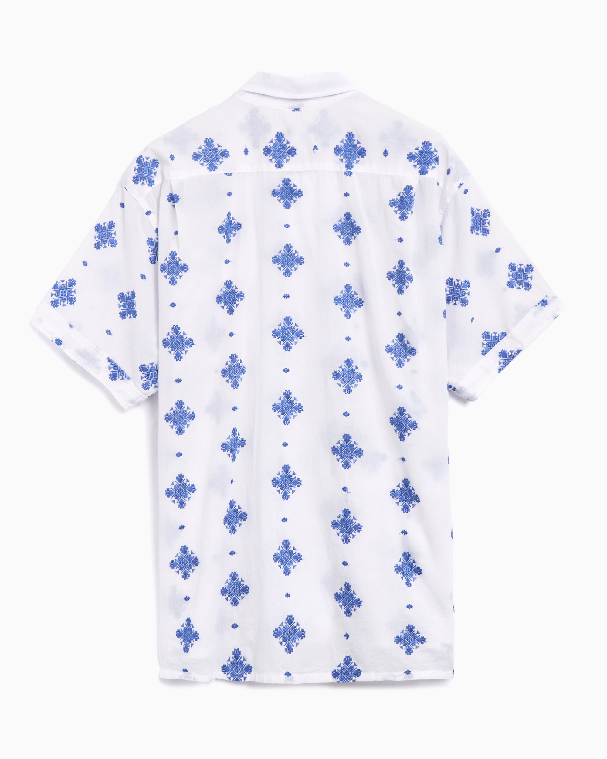 Engineered Garments Camp Men's Short Sleeve Shirt White
