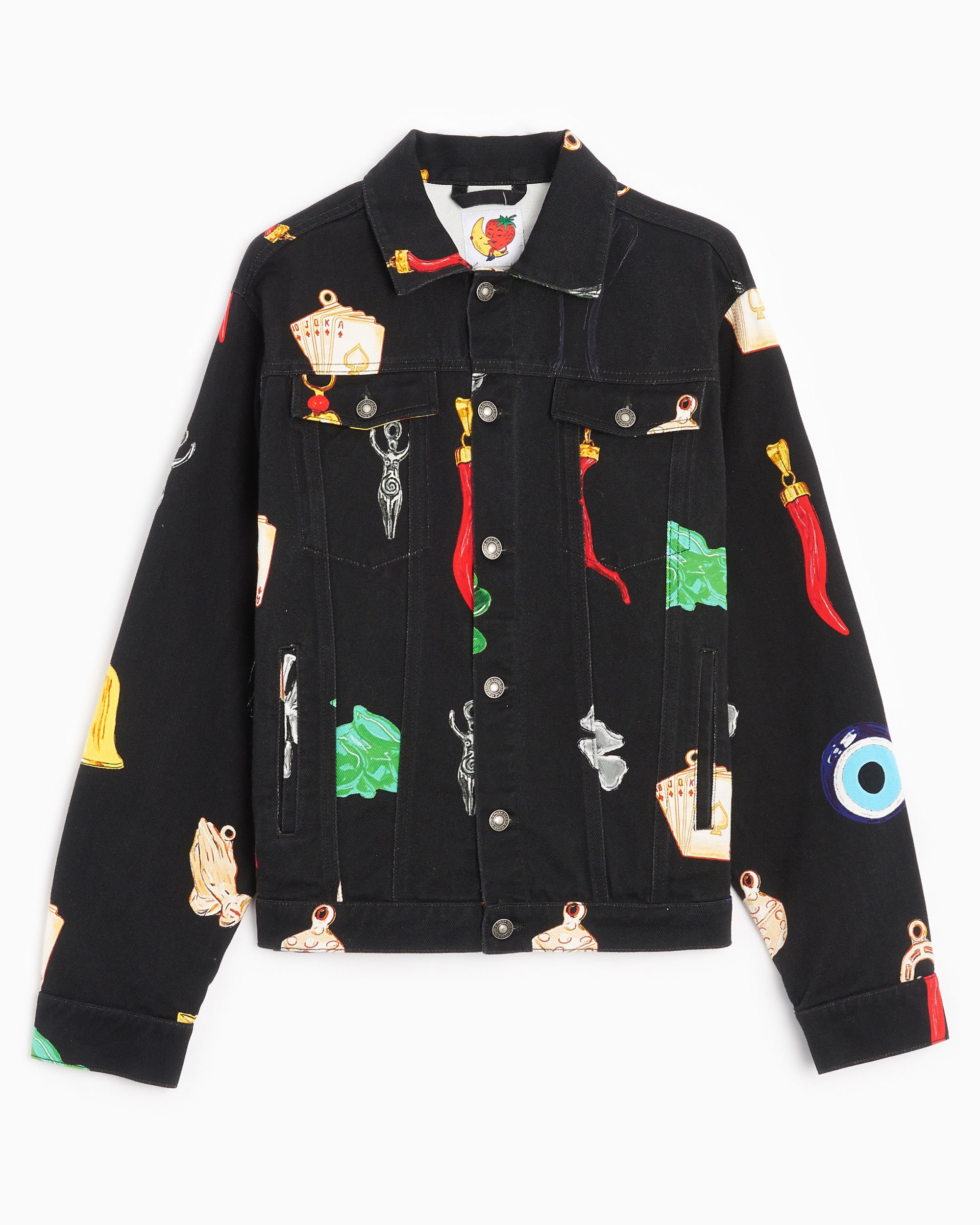 Sky High Farm Workwear Charm Unisex Print Woven Denim Jacket