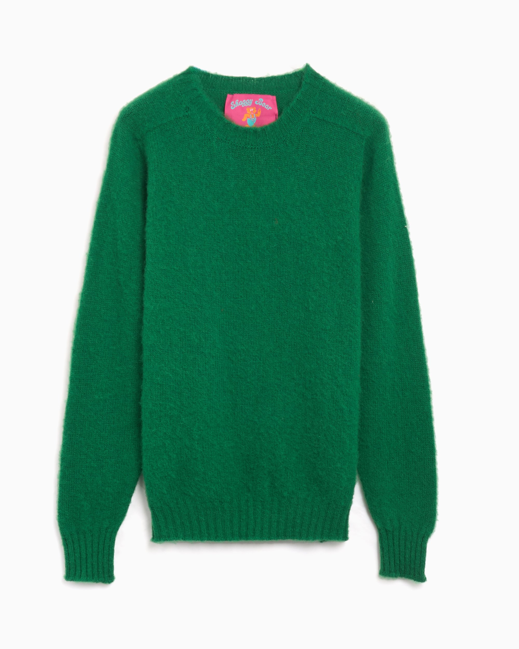 Howlin Shaggy Bear Men s Sweater Vert Shaggy Bear Green Star FOOTDISTRICT