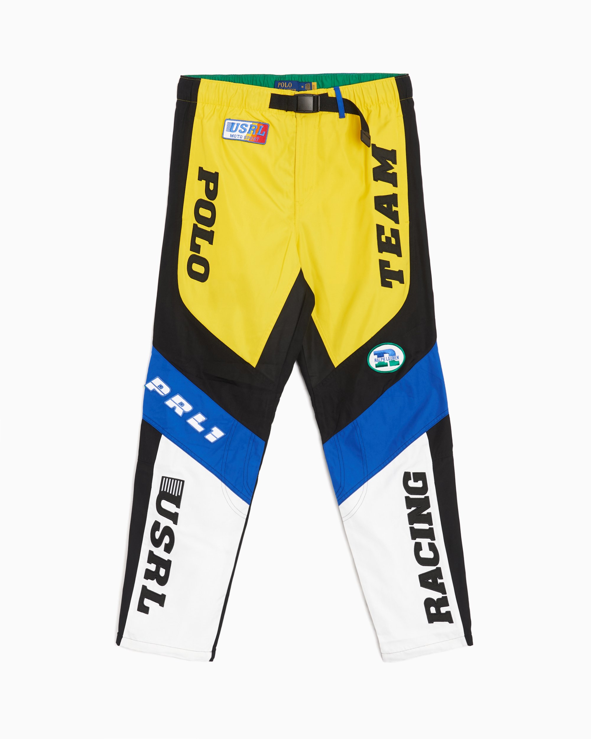 $125 NEW Mens XL Polo Sport Ralph Lauren Color block Jogger Pants Blue &  Yellow