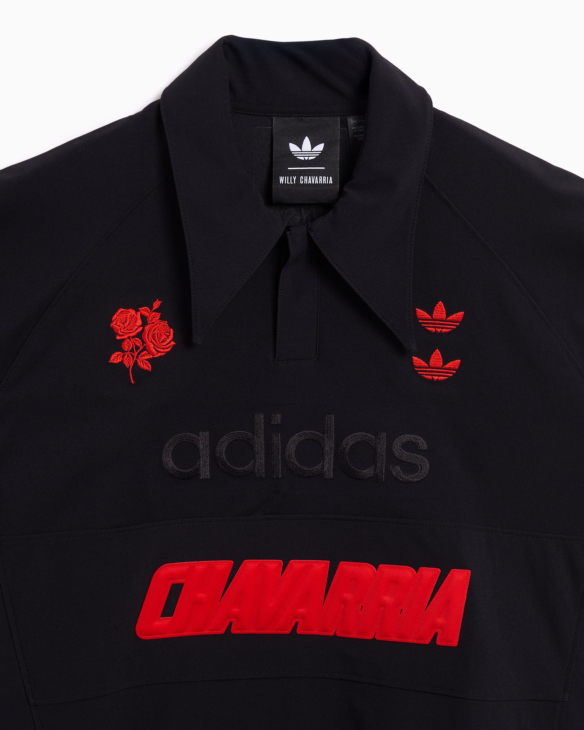 ADIDAS X WILLY CHAVARRIA POLO SHIRT - BLACK – Undefeated