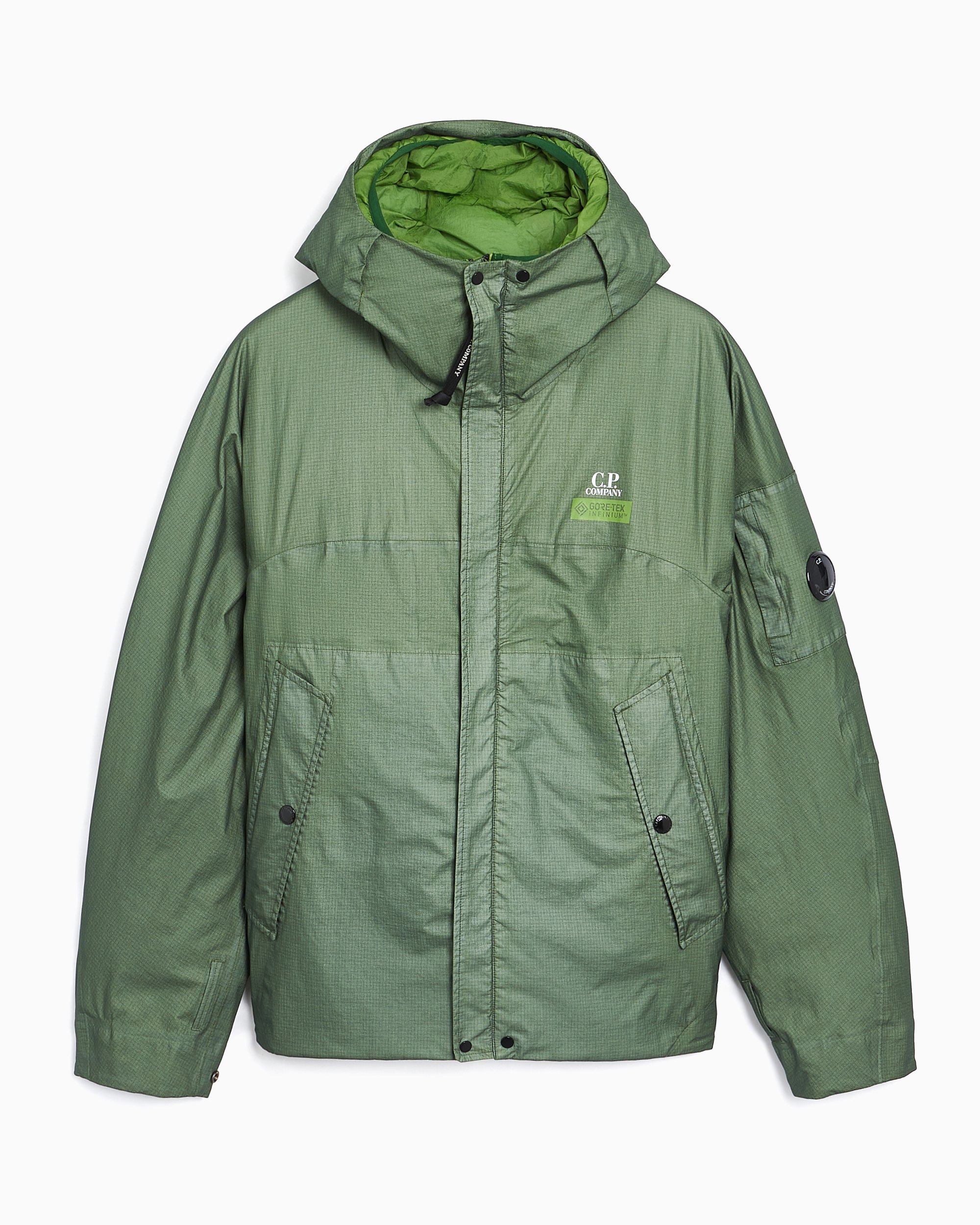 Green cp coat top