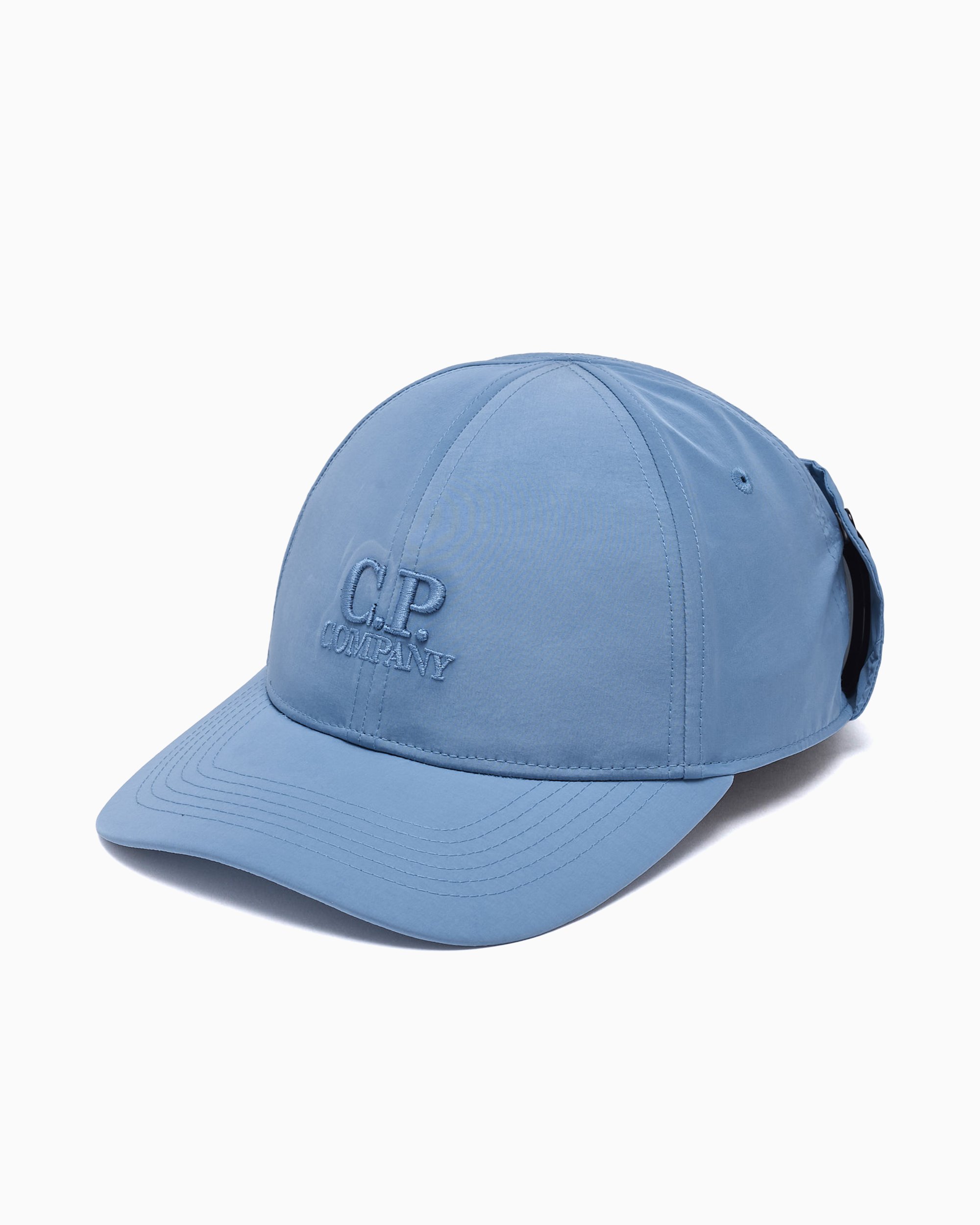 CP Company Chrome-R Goggle Unisex Cap Blue 19CMAC116A005904A