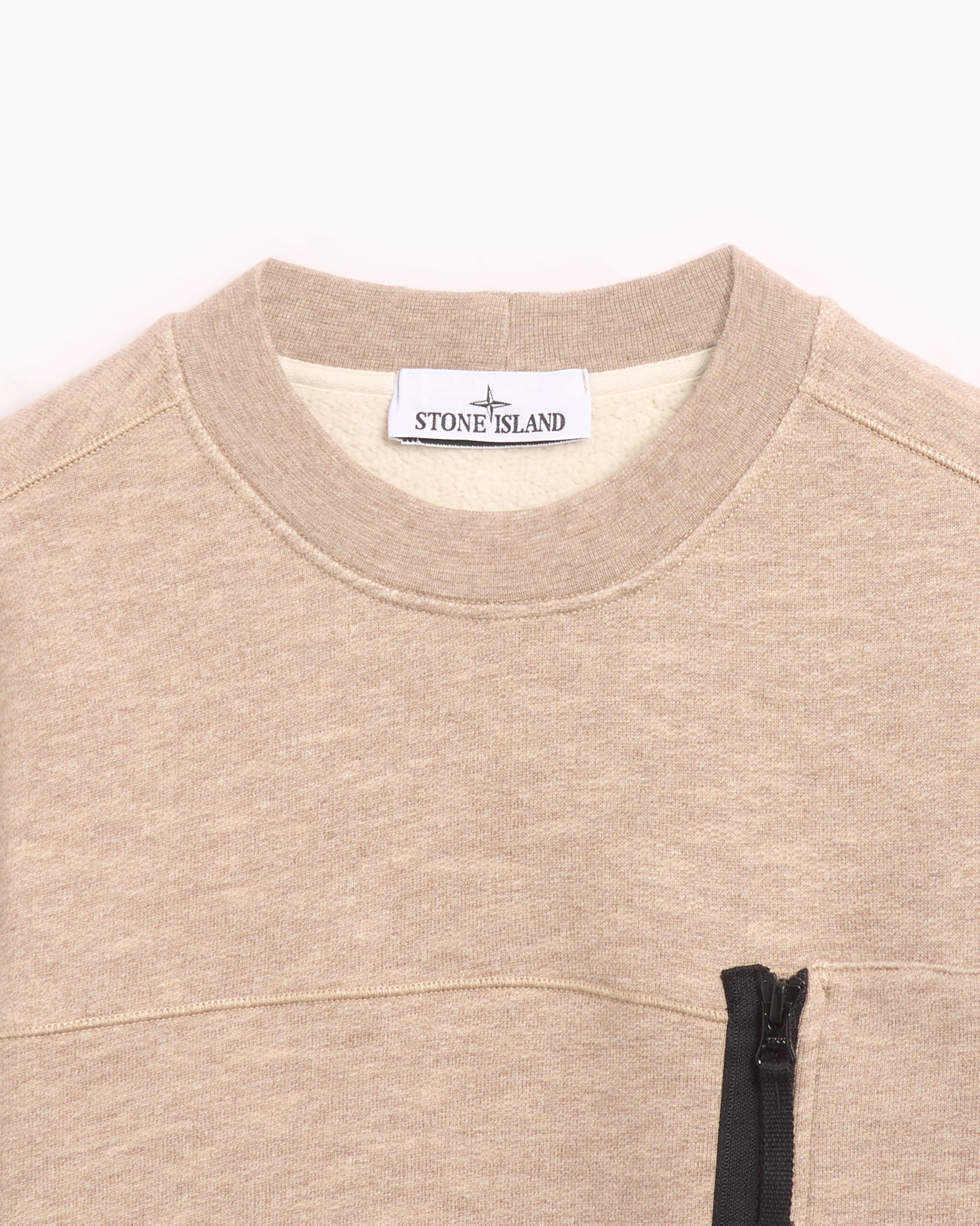 Stone Island Pocket Men's Fleece Sweatshirt Beige 811565338-V0094 |  FOOTDISTRICT