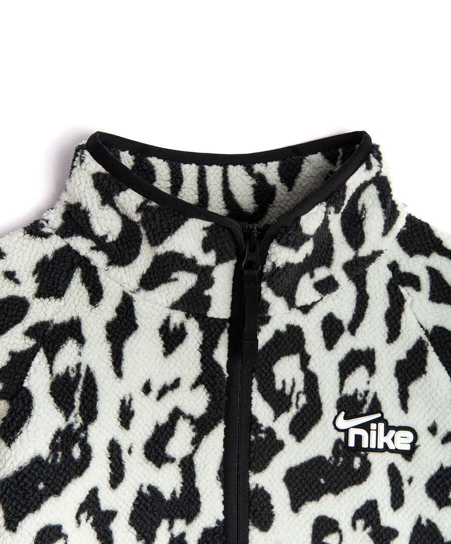 Women's nike sportswear animal sales print sherpa fleece jacket