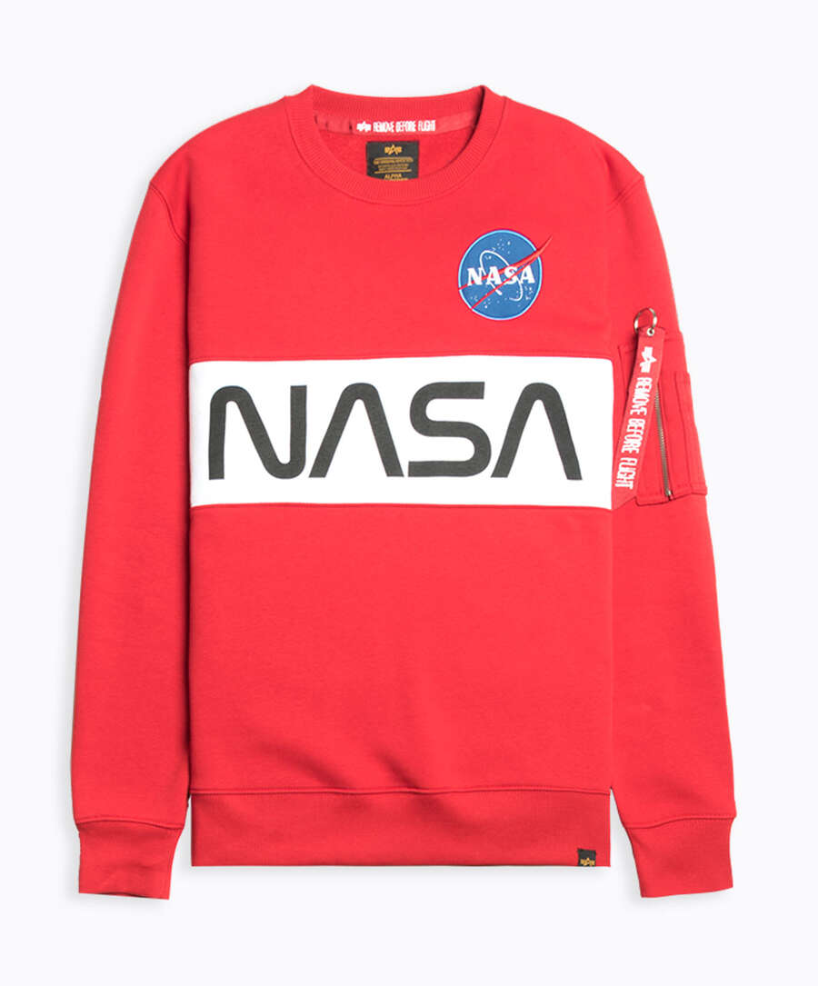 Alpha Industries NASA Inlay Men s Sweater 178308 328 Buy Online