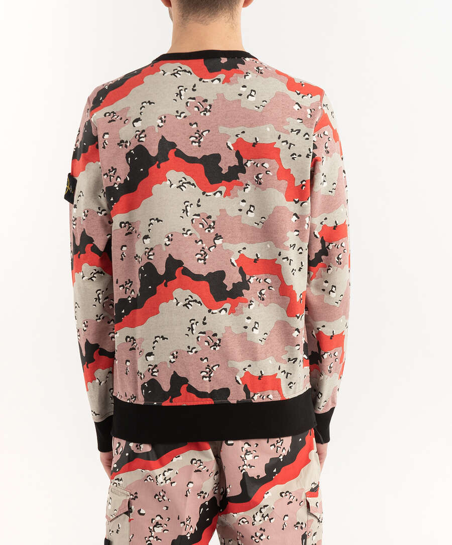 Stone island red camo discount