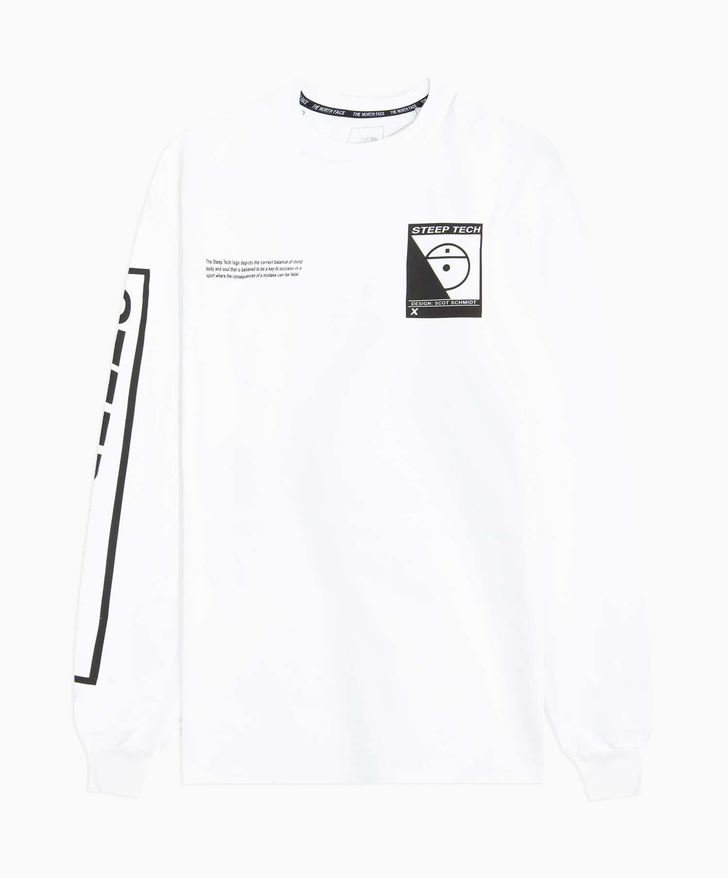 The North Face Steep Tech Men s Long Sleeve T Shirt White NF0A3YCRFN4 FOOTDISTRICT