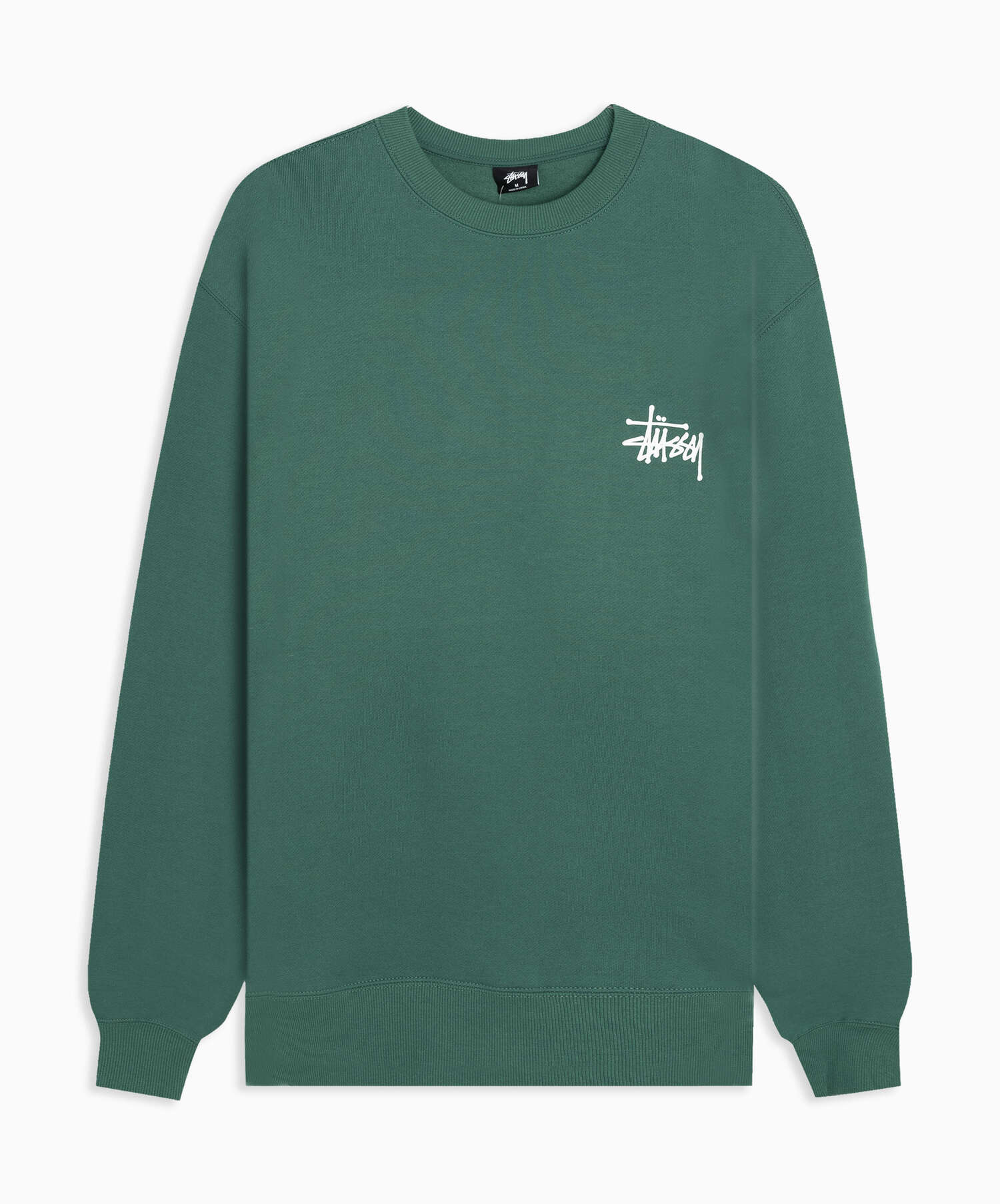 Felpa stussy verde new arrivals