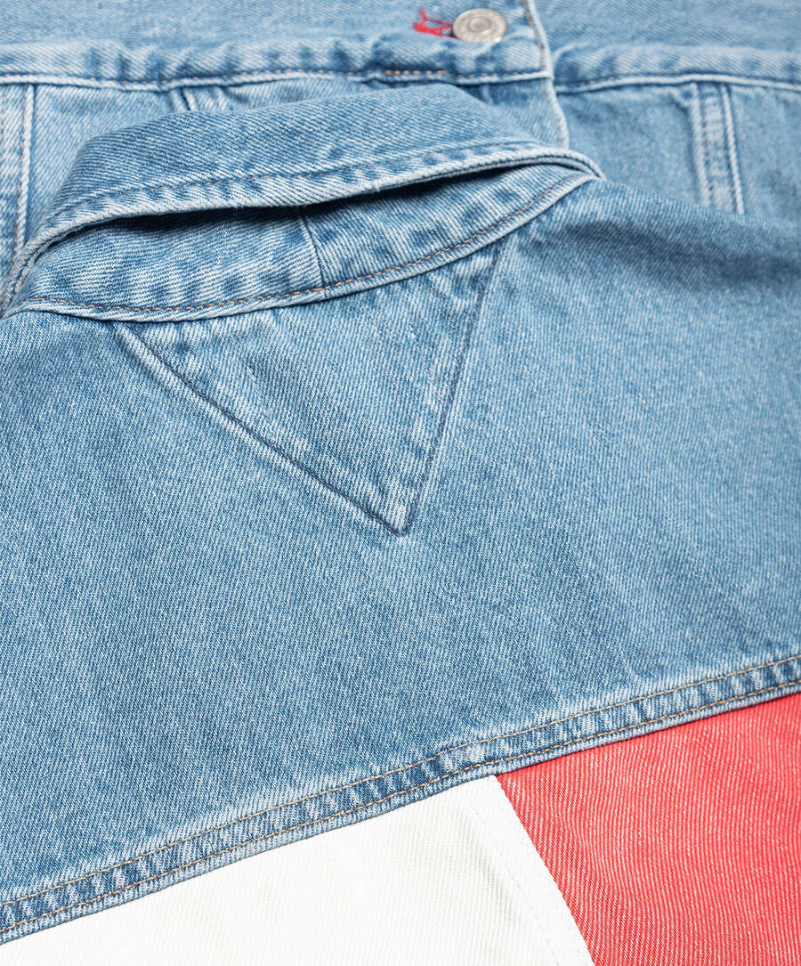 Tommy Jeans Oversized Trucker Flag Men s Jacket Multi DM0DM08057