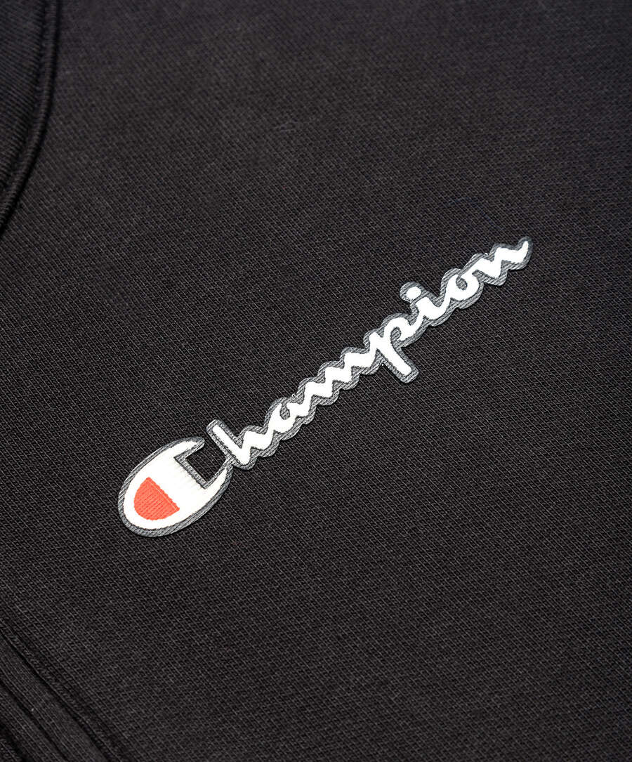 Champion sweater zip letra sale