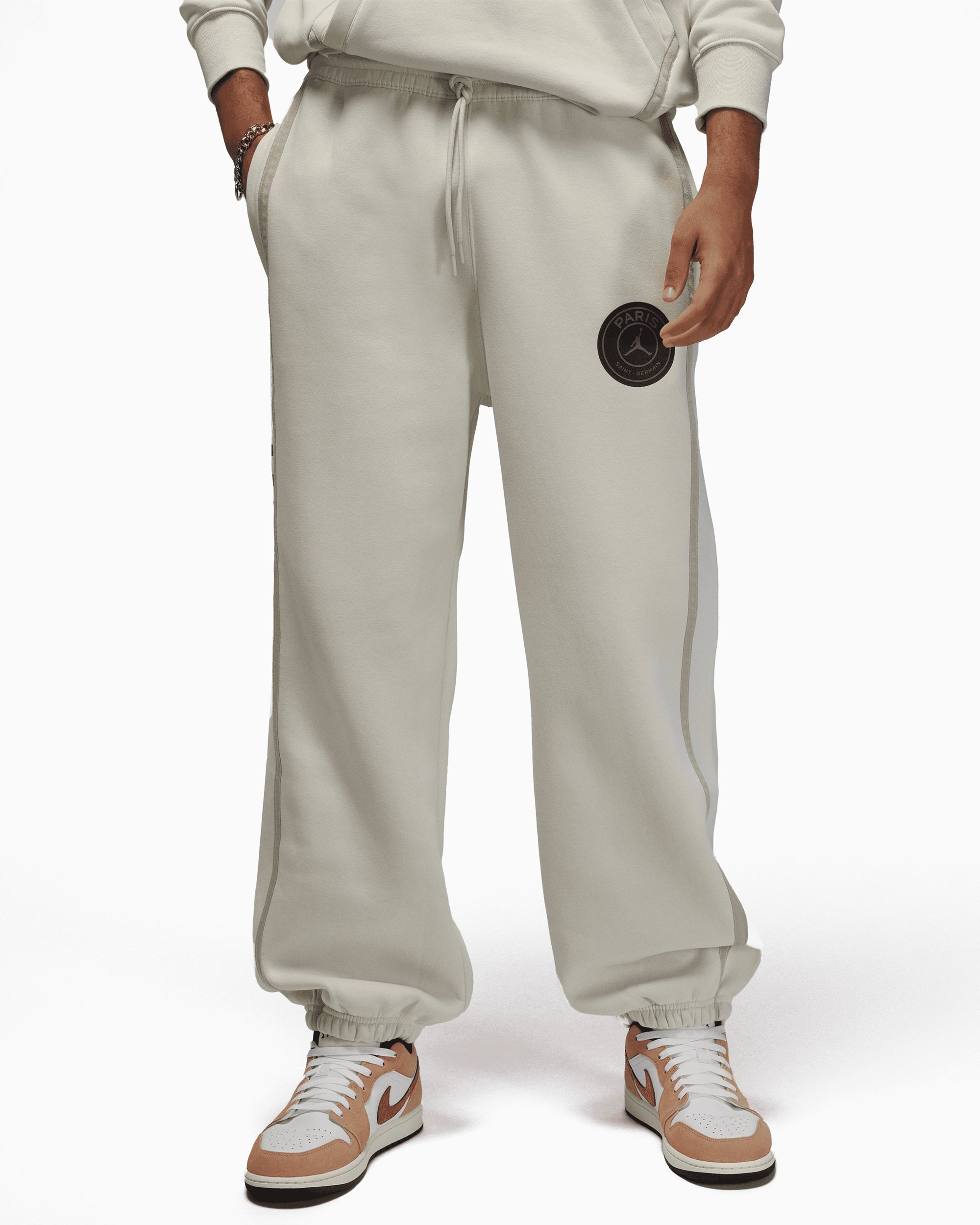 Jordan x PSG Men s Fleece Pants Blanco DZ2949 072 FOOTDISTRICT
