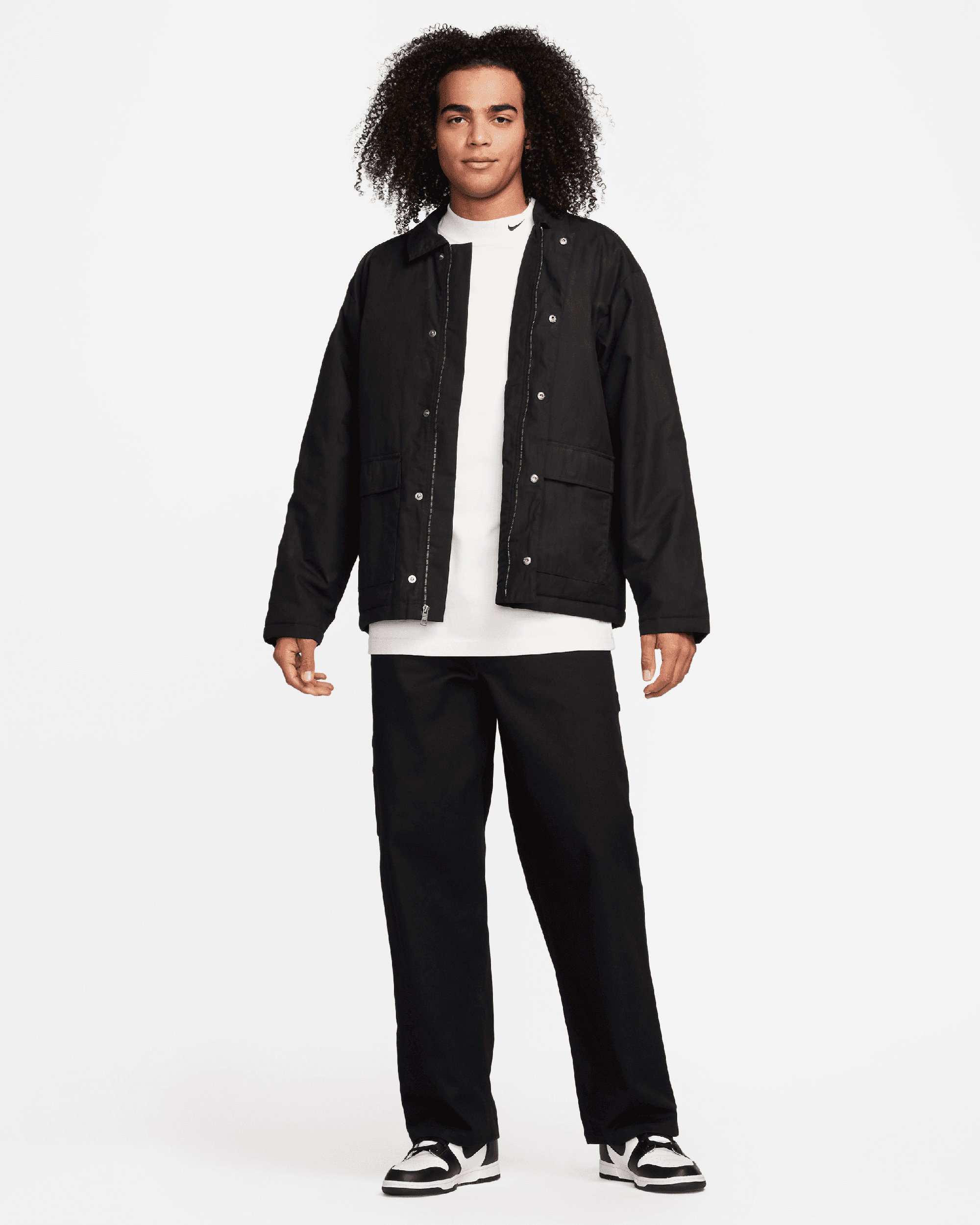 １着でも送料無料 Nike FN3130-010 Black Jacket Work Canvas Waxed Men's Life ジャケット・アウター