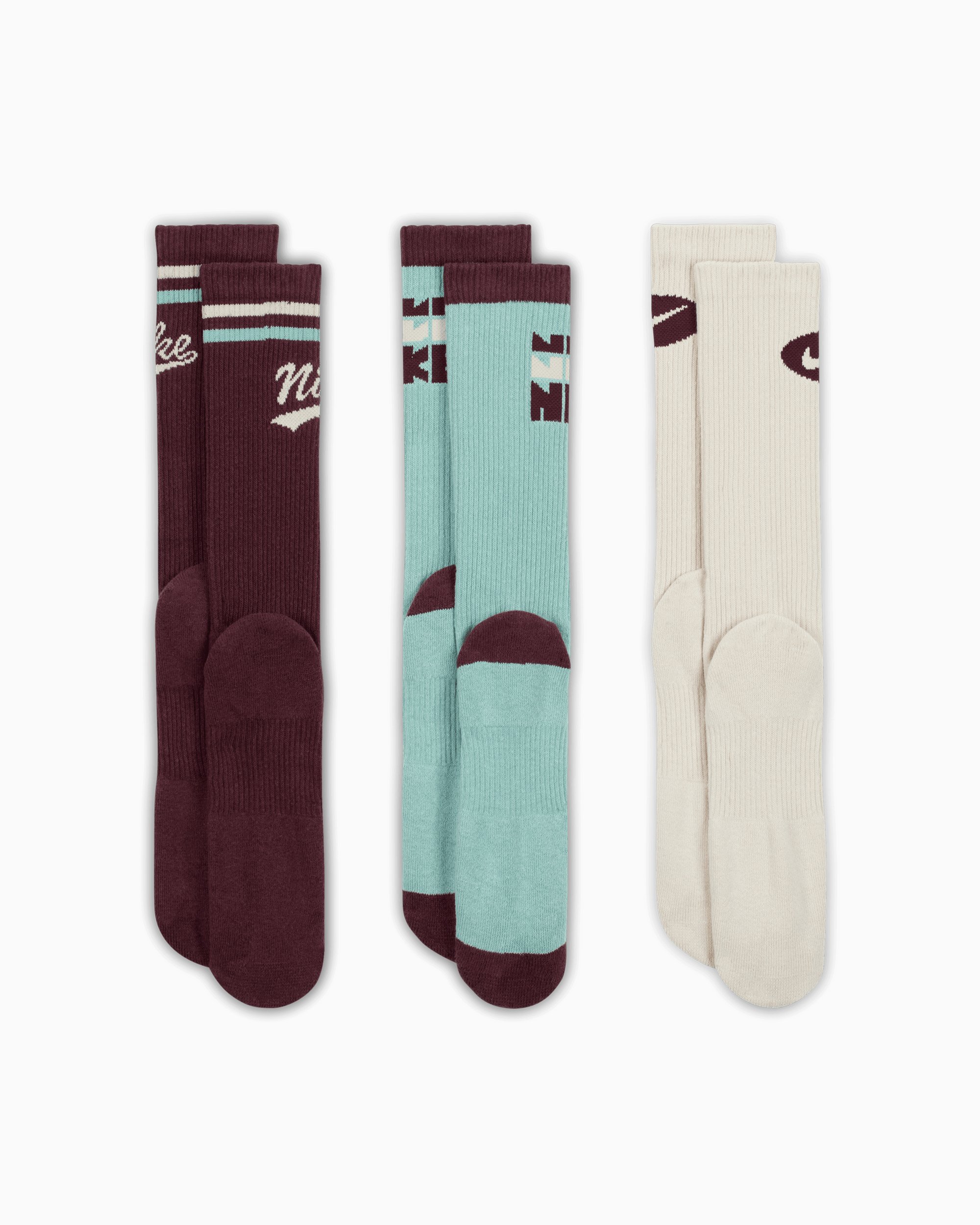 Nike Everyday Plus Crew Unisex Socks (3 pack) Black HJ9336-904