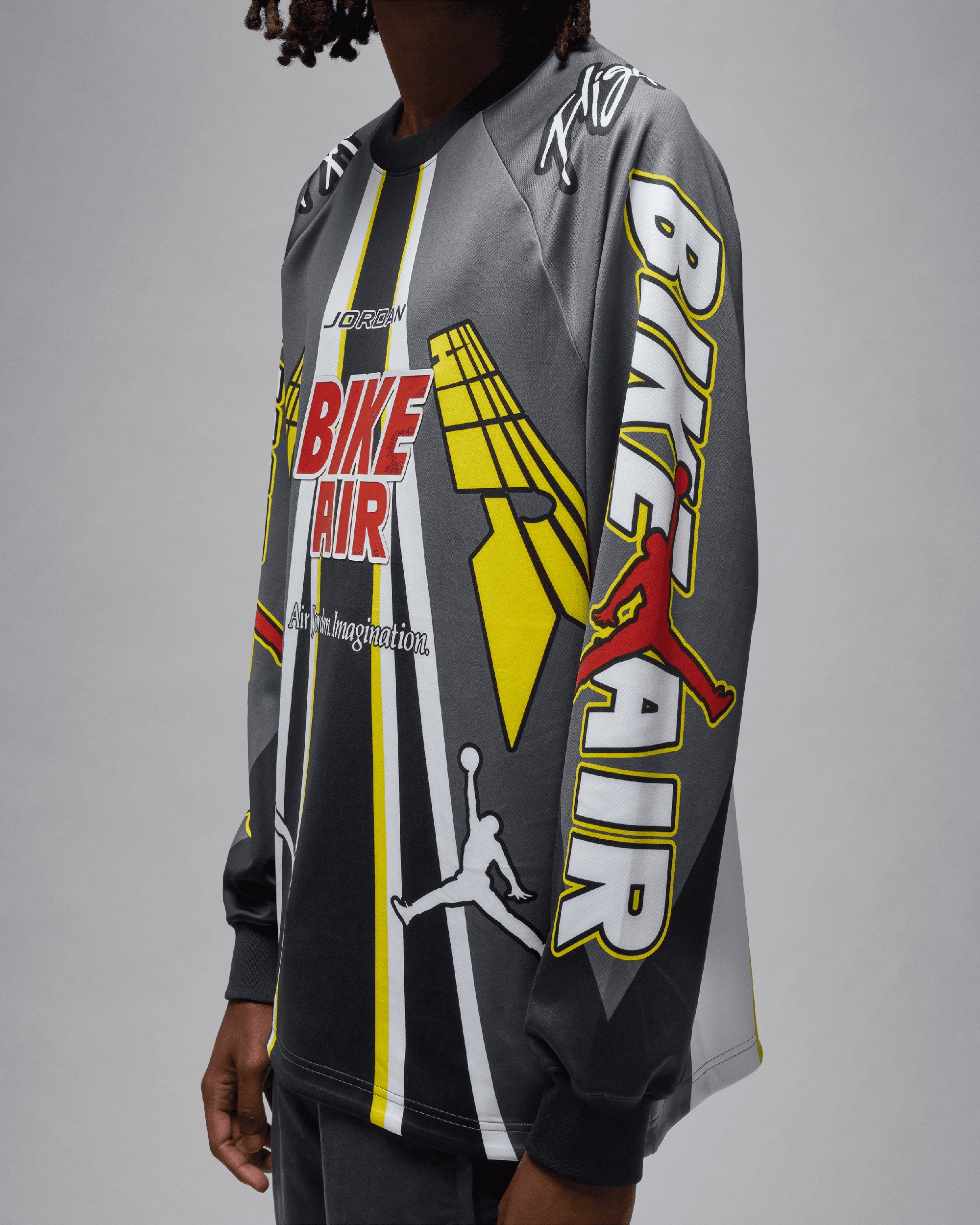 Jordan x Nigel Sylvester Bike Men's Long Sleeve T-Shirt Oversize