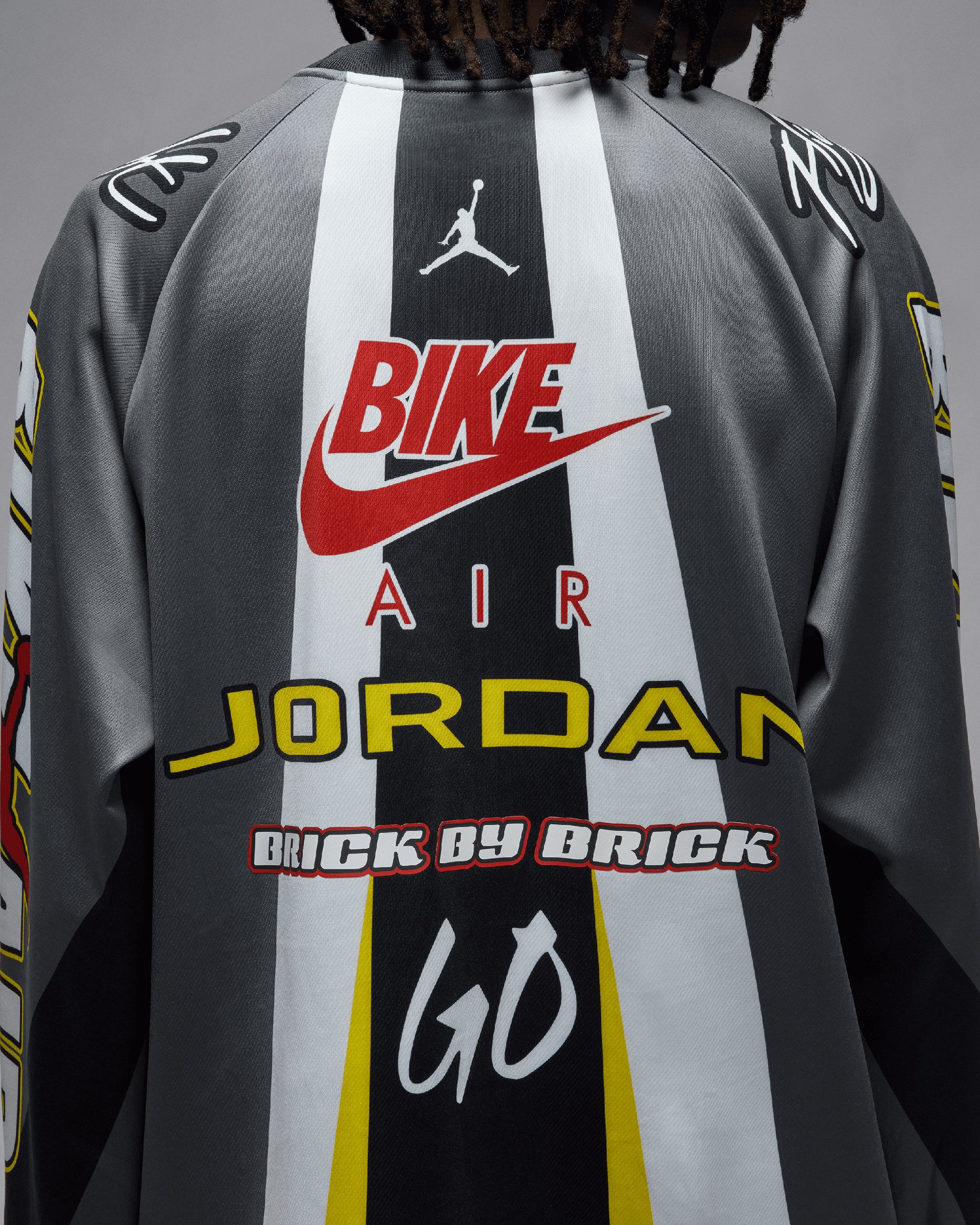 トップス Nike Jordan x Nigel Sylvester Jersey XL Maglietta Oversize Jordan x Nigel Sylvester Bike Men's Long