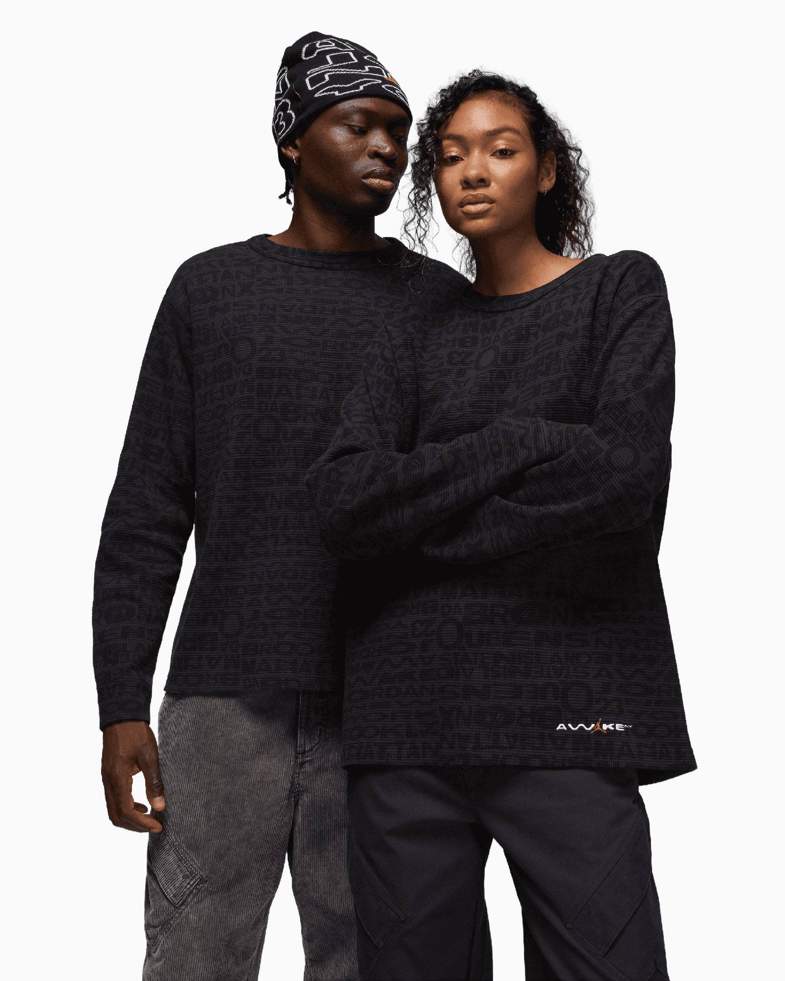 Jordan x Awake NY Thermal Long-Sleeved Unisex T-Shirt Black