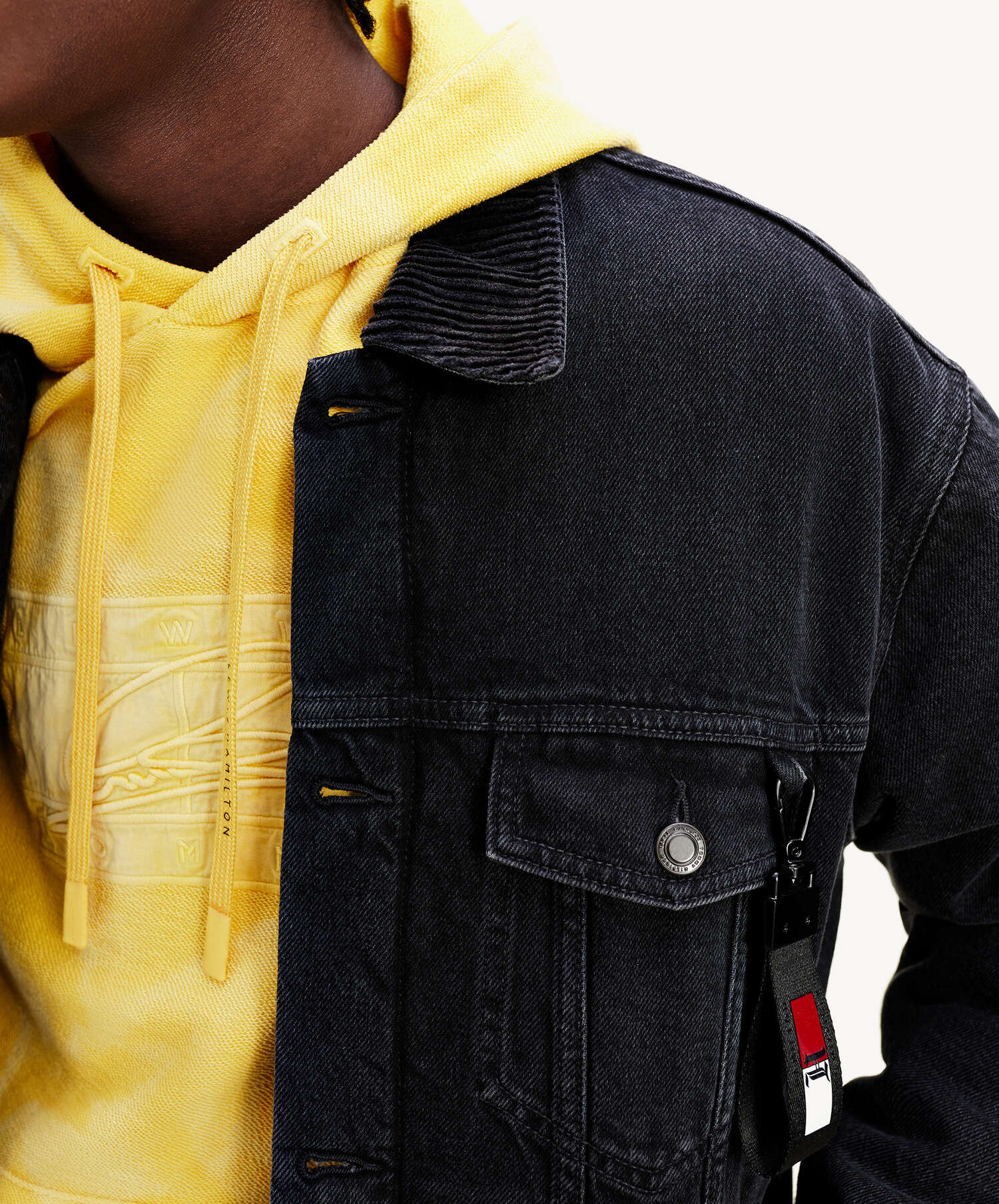 Lewis Hamilton x Tommy Hilfiger Oversized Denim Heren Jas Multi MW0MW153021B6 FOOTDISTRICT