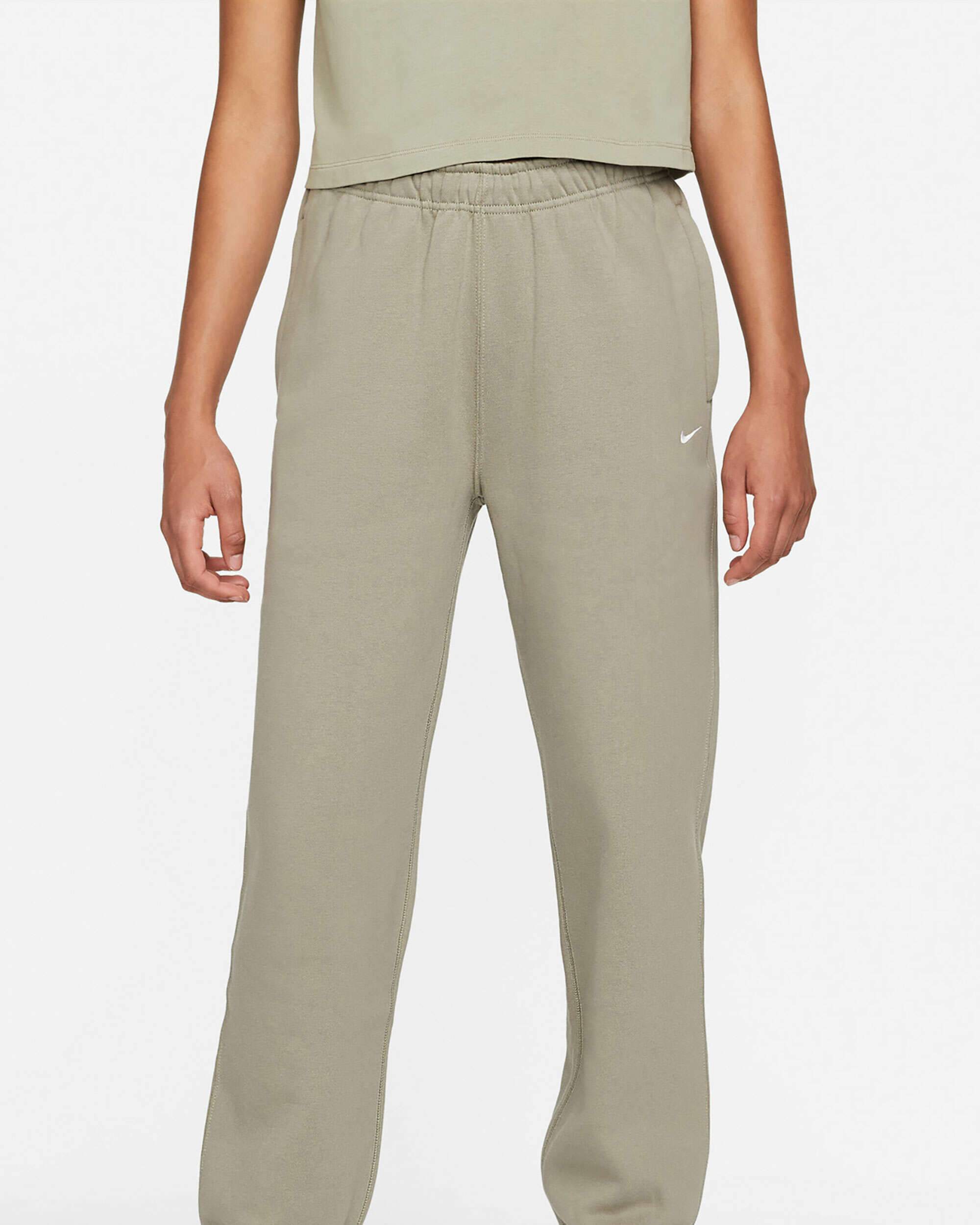 Nike Solo Swoosh Women's Fleece Pants Green CW5565-393