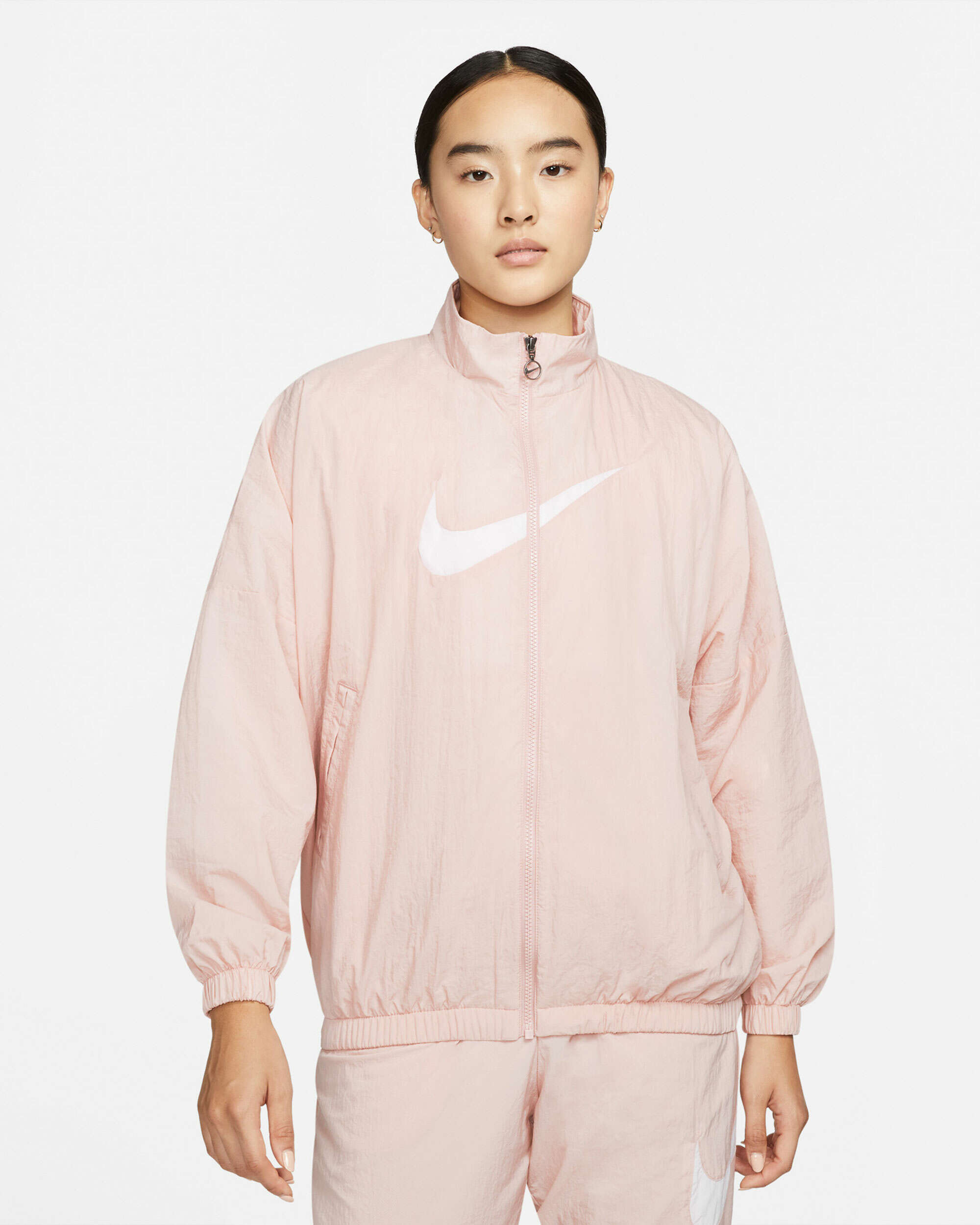 Nike woven jacket pink online