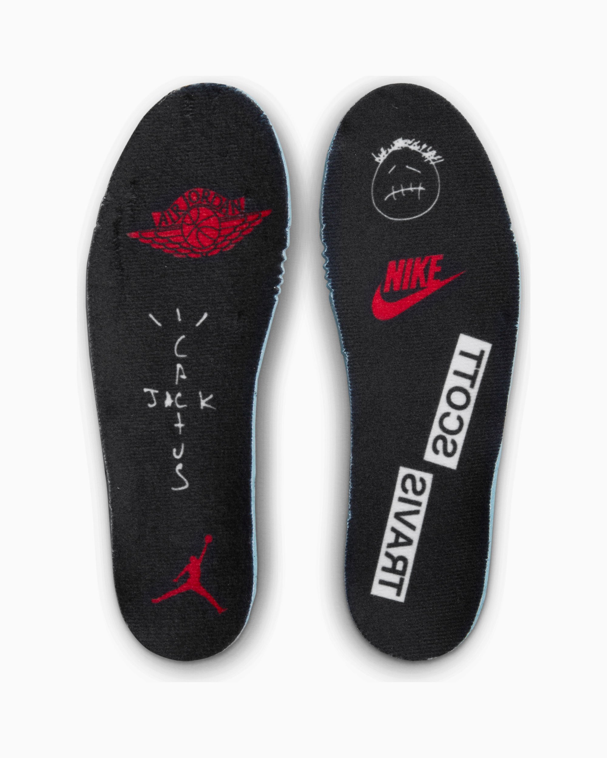 Travis scott jordan 1 insole on sale