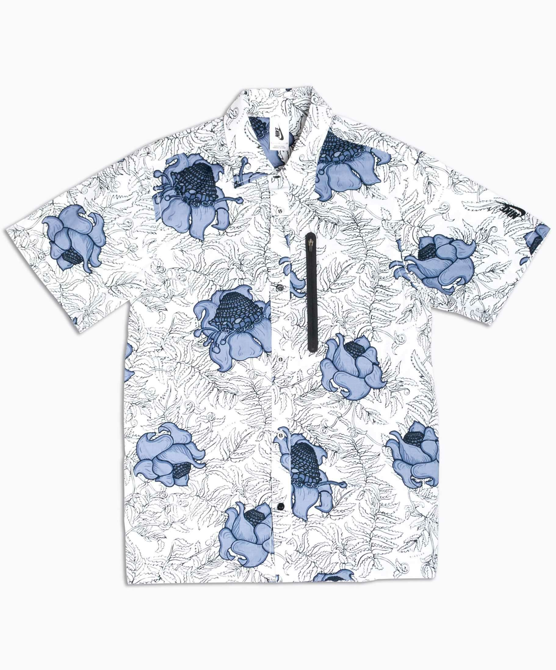 NikeLab Short Sleeve Floral Top Multi 923816 100 FOOTDISTRICT