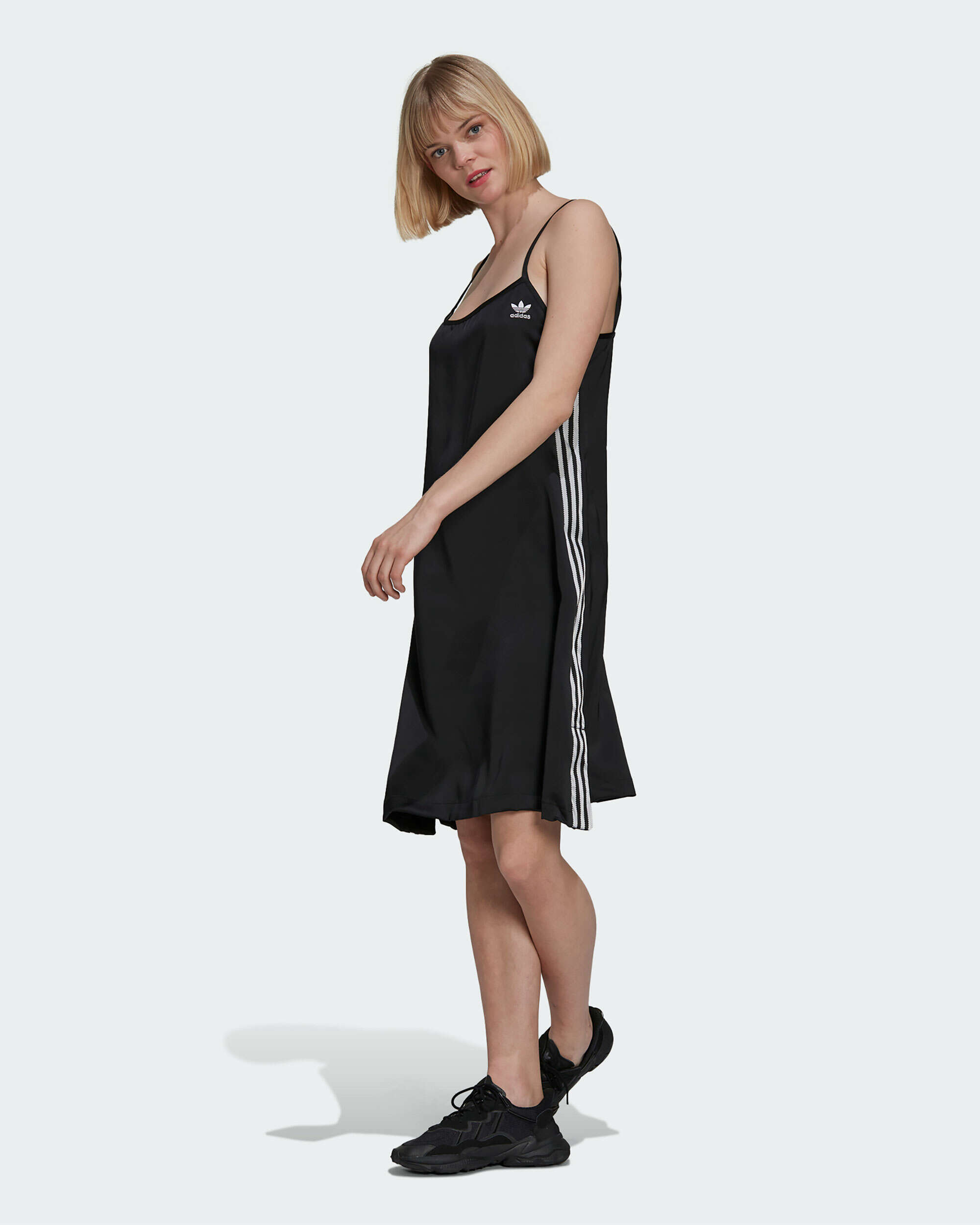 adidas Classics Satin Women's Dress Black H33694| Buy Online at FOOTDISTRICT