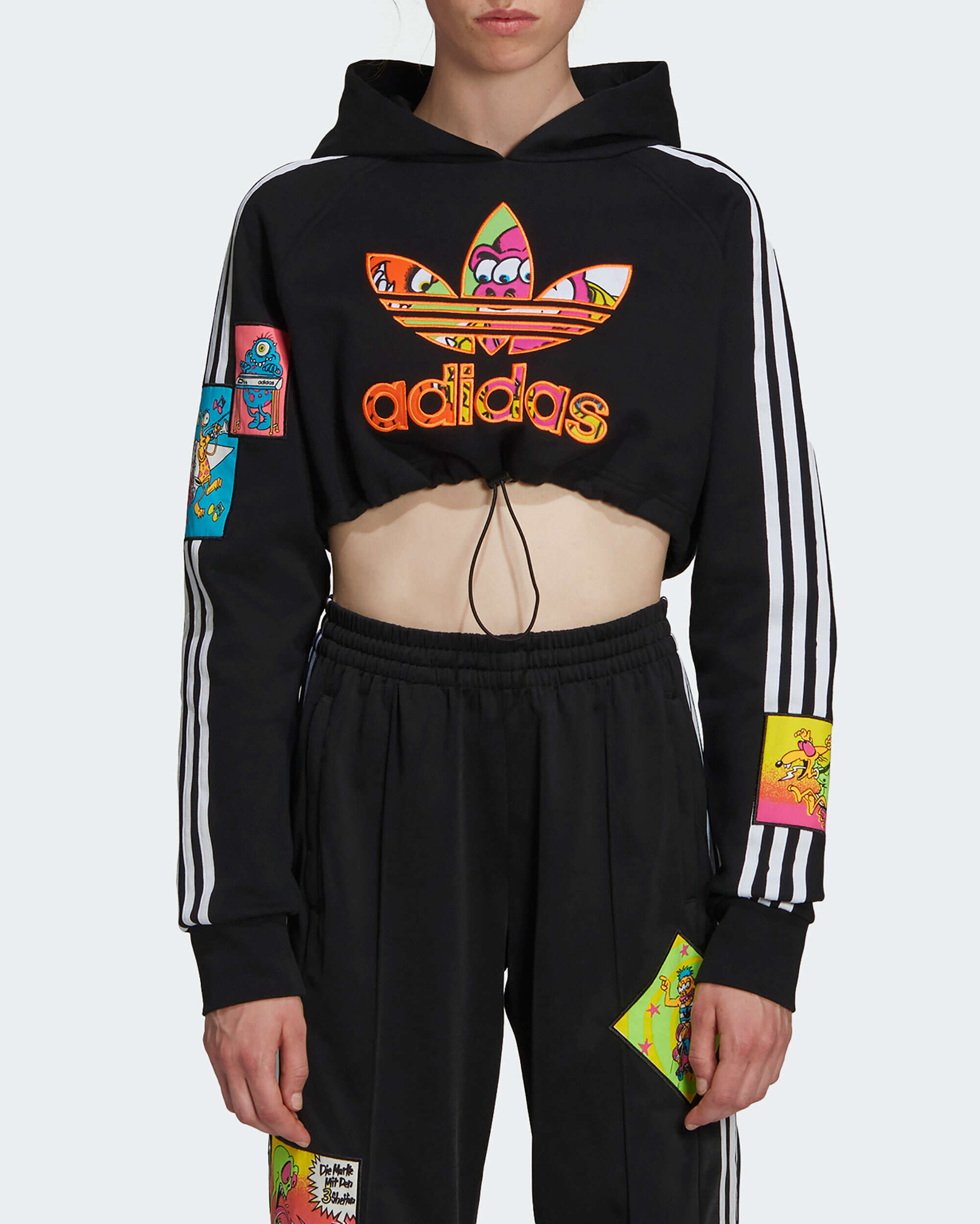 X Jeremy Scott adidas x Jeremy Scott Women's Cropped Hoodie