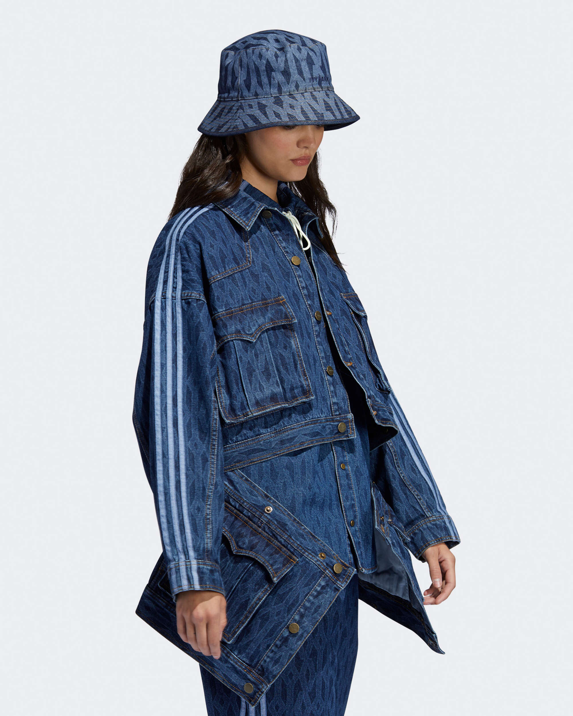 X Ivy Park adidas x Ivy Park Monogram Denim Unisex Track Jacket