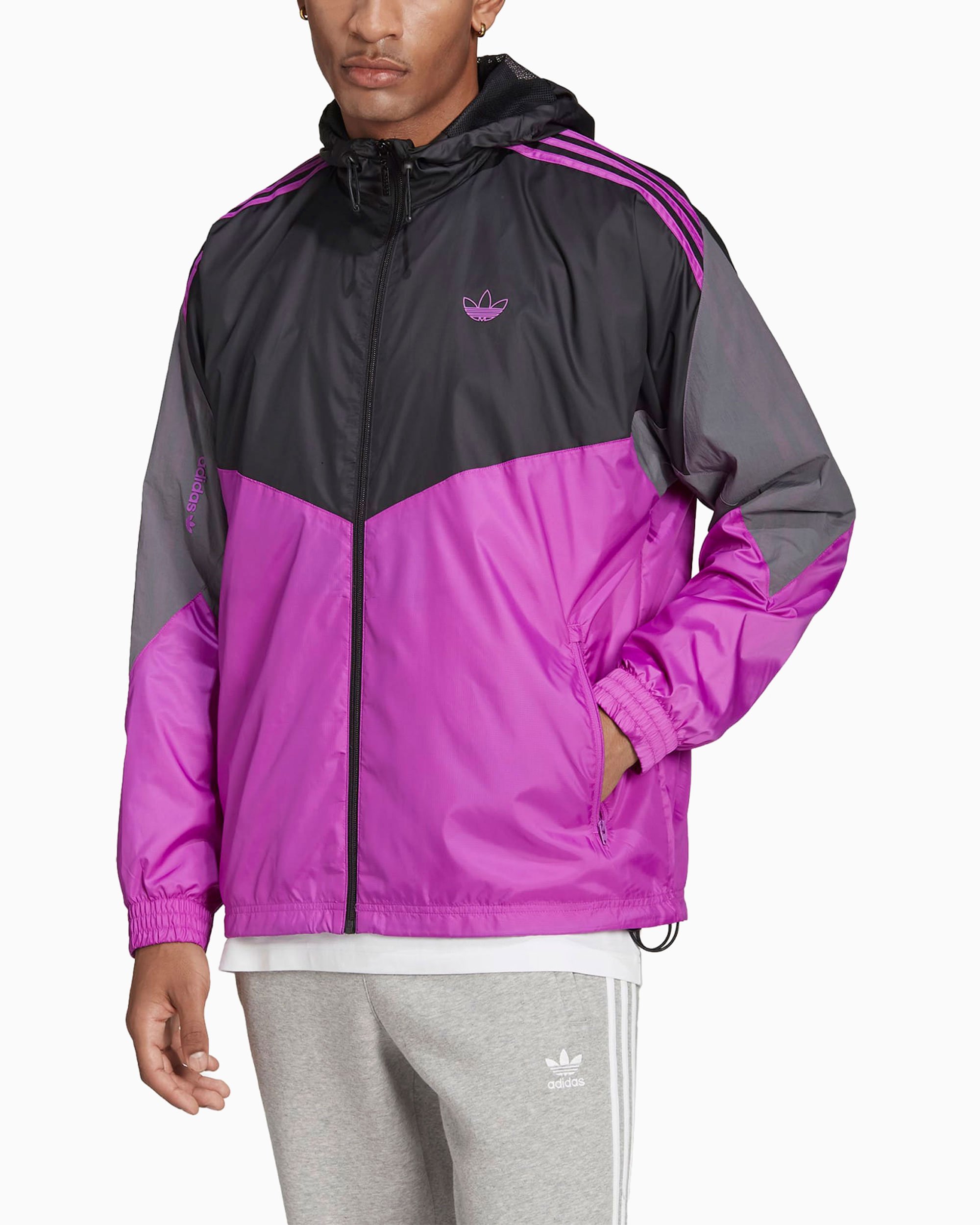 Purple adidas jacket sales mens