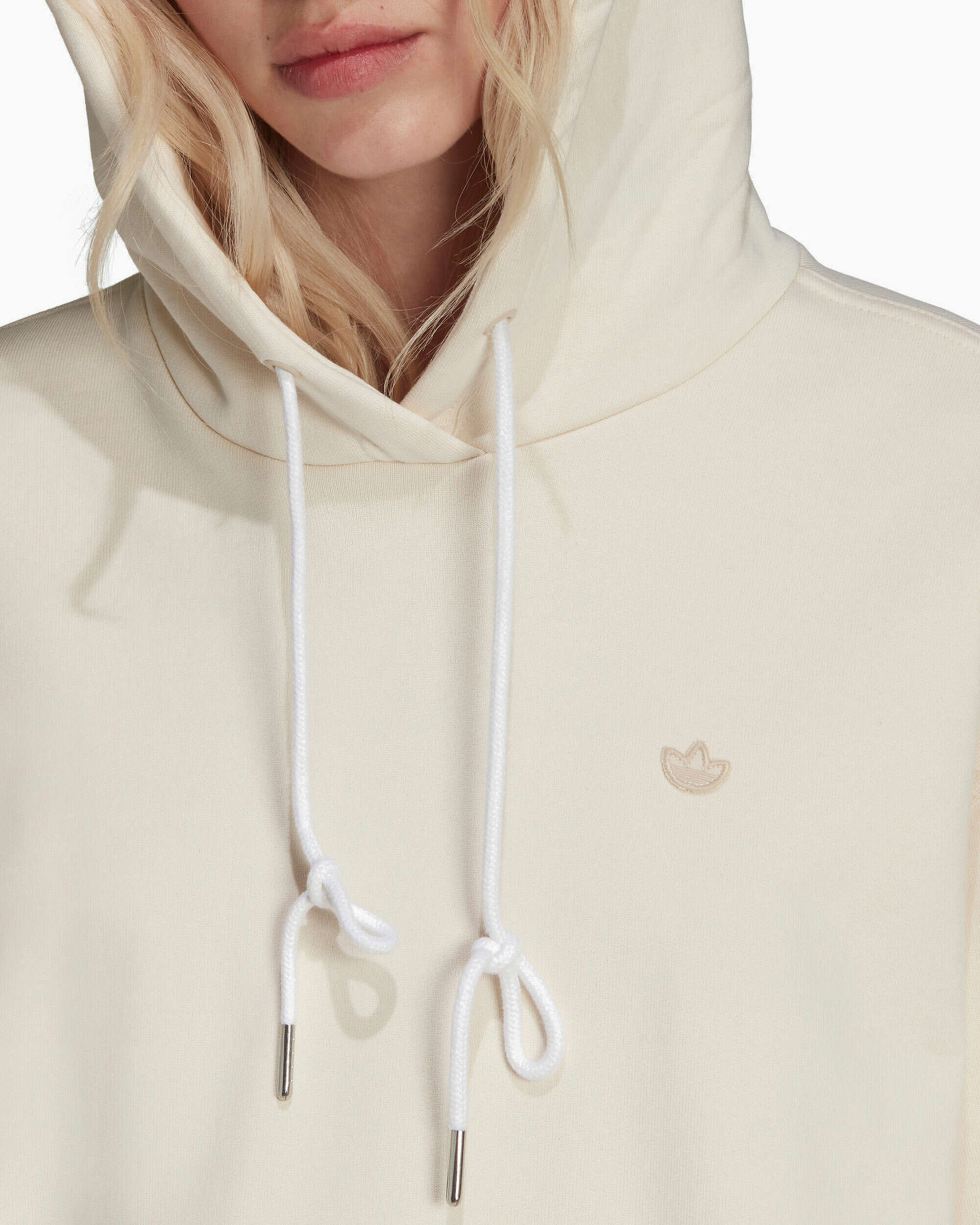 Adidas originals trefoil oversized sweatshirt in cream discount