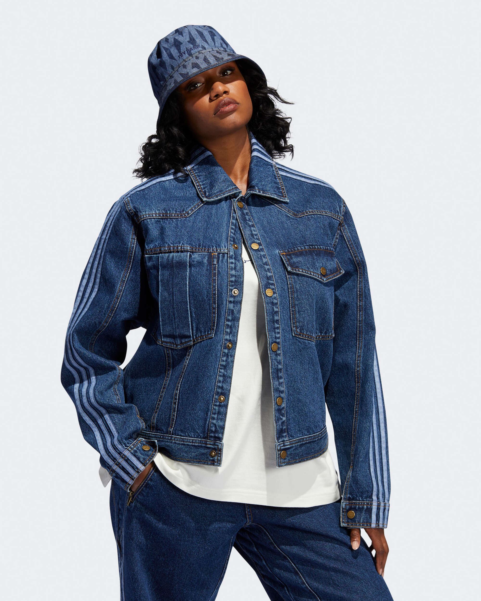 Adidas originals denim online jacket