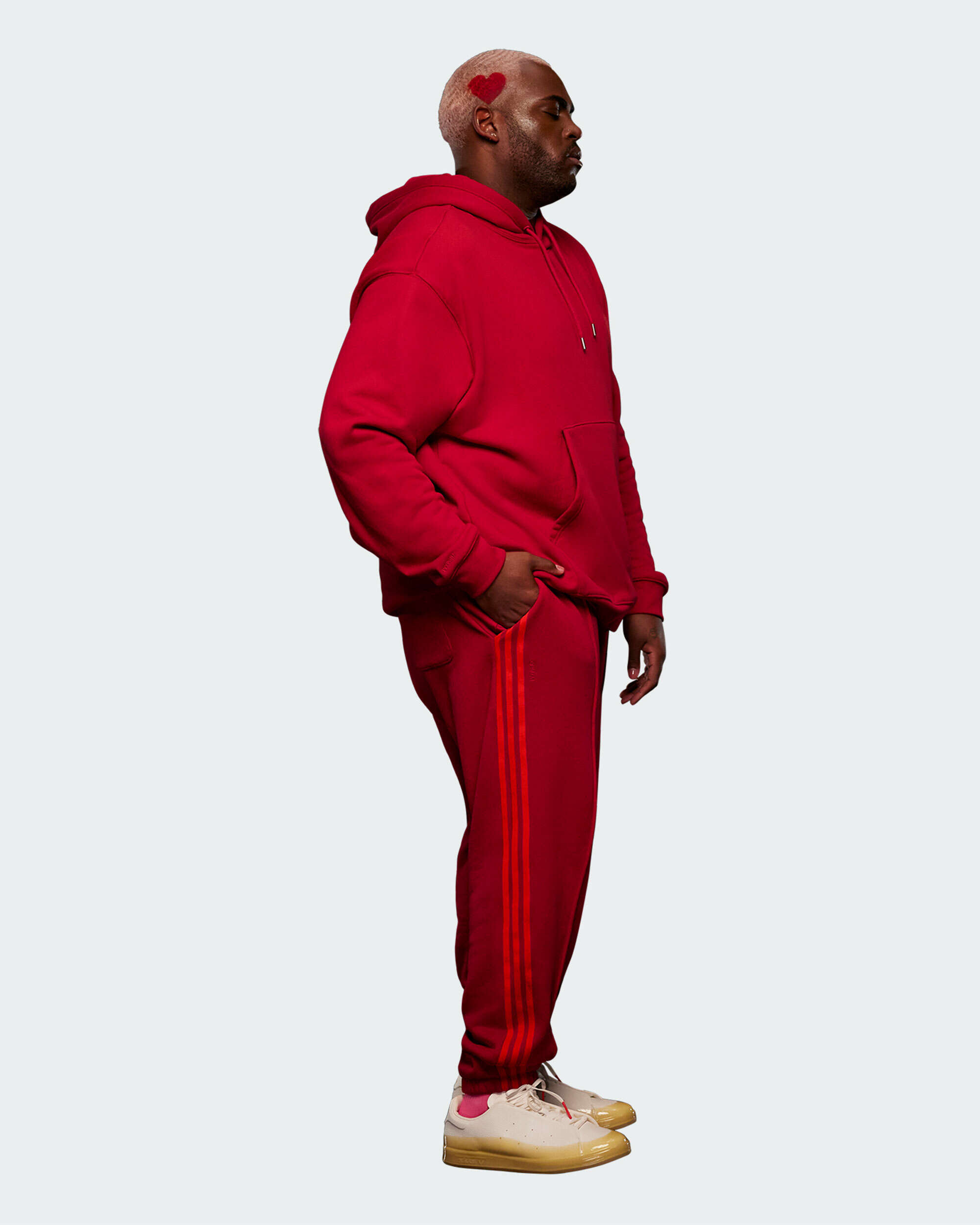 adidas x Ivy Park French Terry Unisex Sweatpants Red HI1959 FOOTDISTRICT