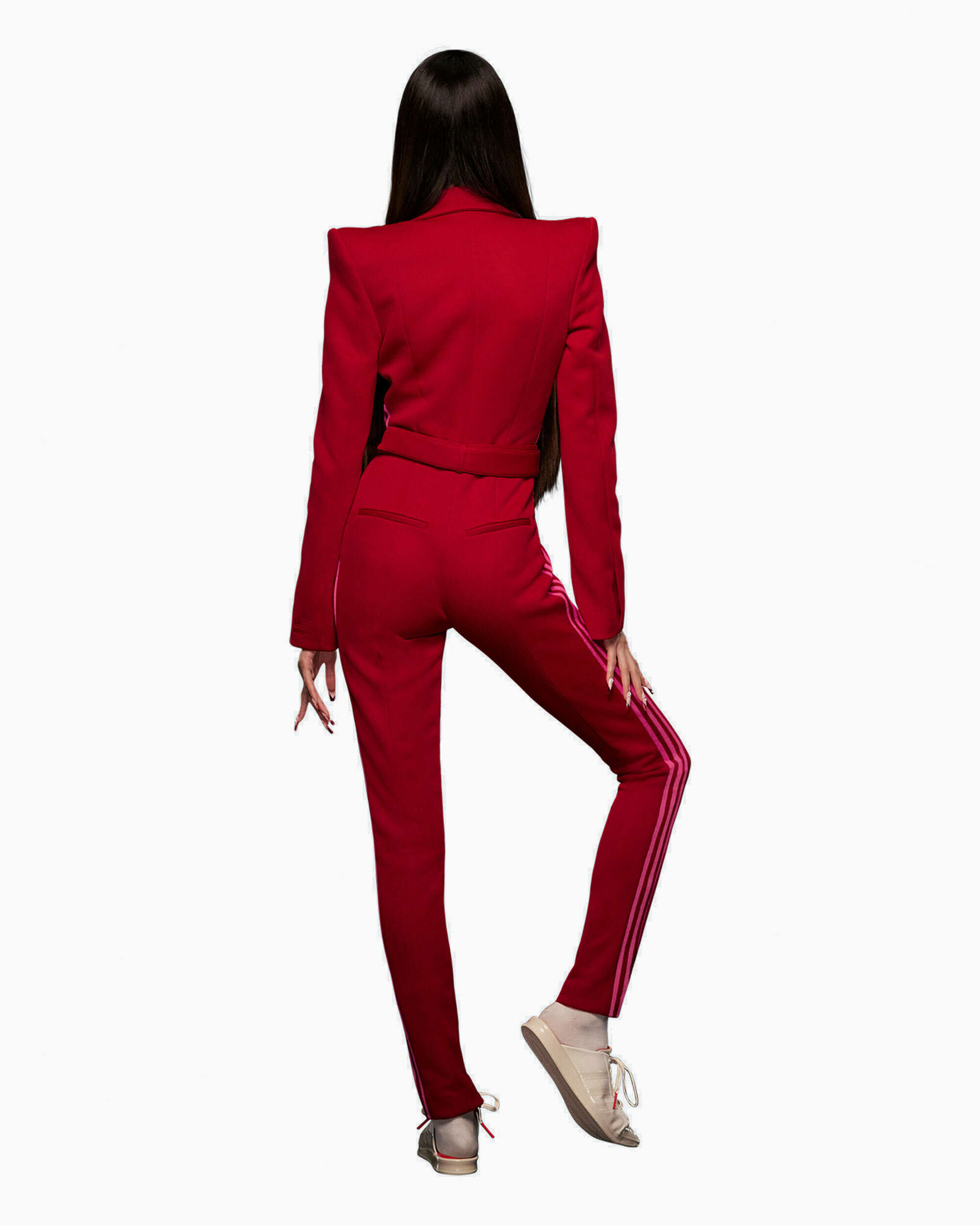 Adidas red clearance jumpsuit womens