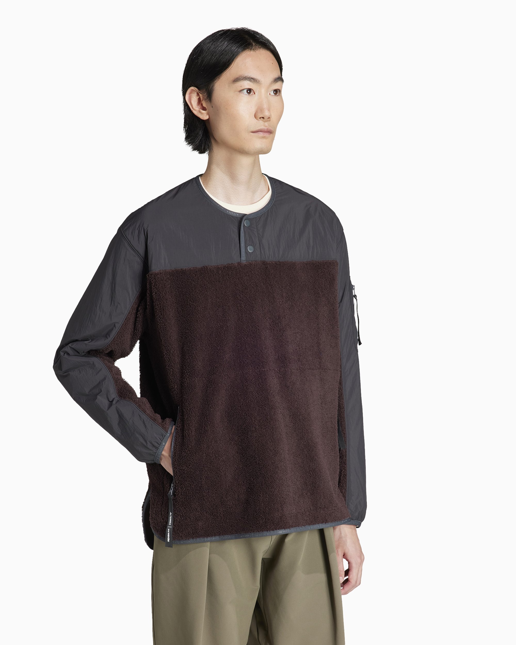 最旬トレンドパンツ adidas® Terrex x And Wander XPLORIC Men's Mid Layer トップス