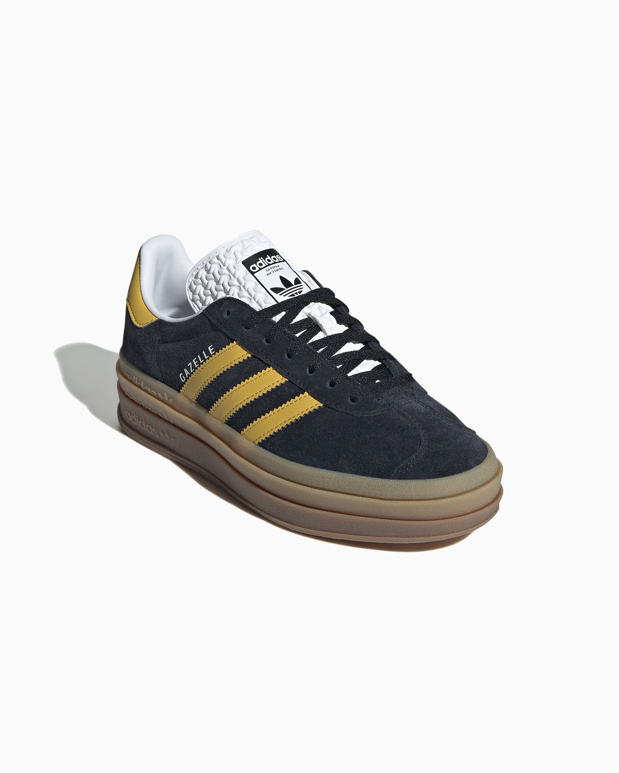 adidas Originals Women s Gazelle Bold Zwart Geel IE0422 Shop