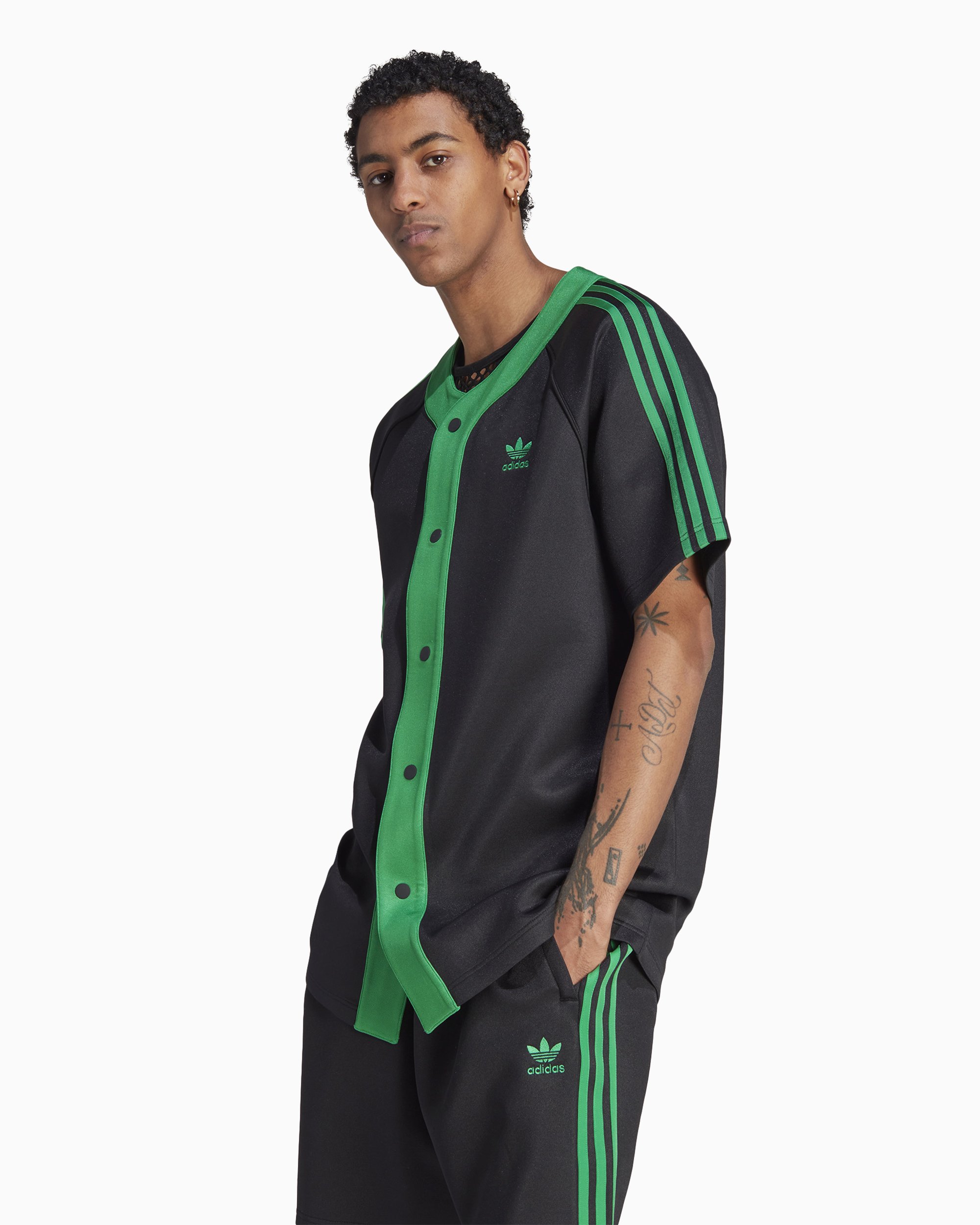Adidas originals womens baseball jersey shirt black shop