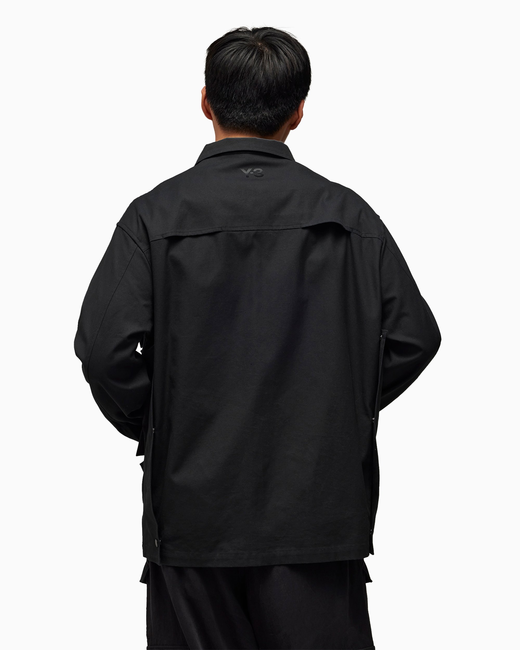 adidas Y-3 Unisex Long Sleeve Pocket Overshirt Negro IR6248 