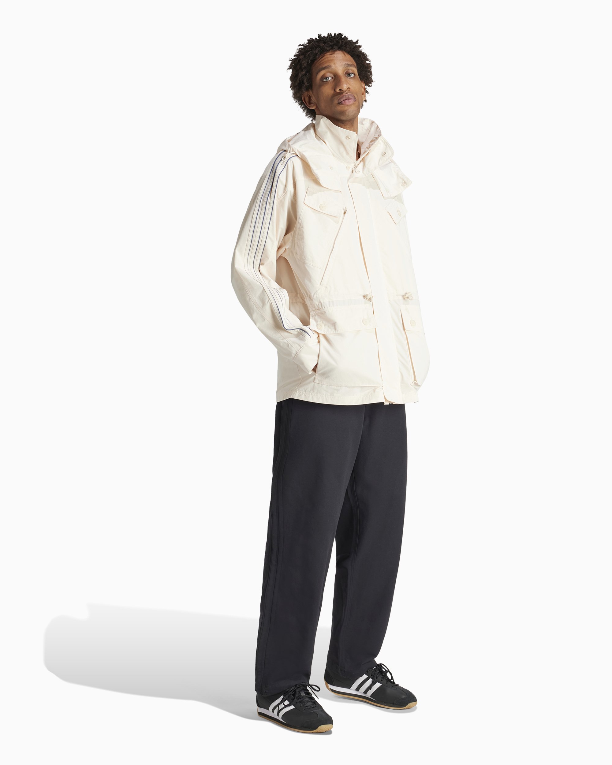 adidas Originals Men's Windbreaker Jacket White IU0216 | FOOTDISTRICT