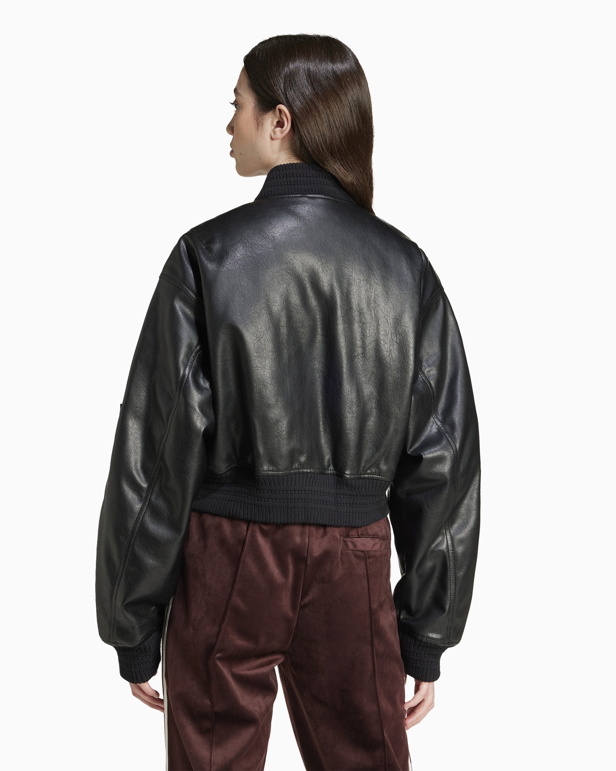 大注目！アディダスレディース☆Premium Pleather Bomber Jacket adidas Originals Women's Premium Pleather Bomber Jacket