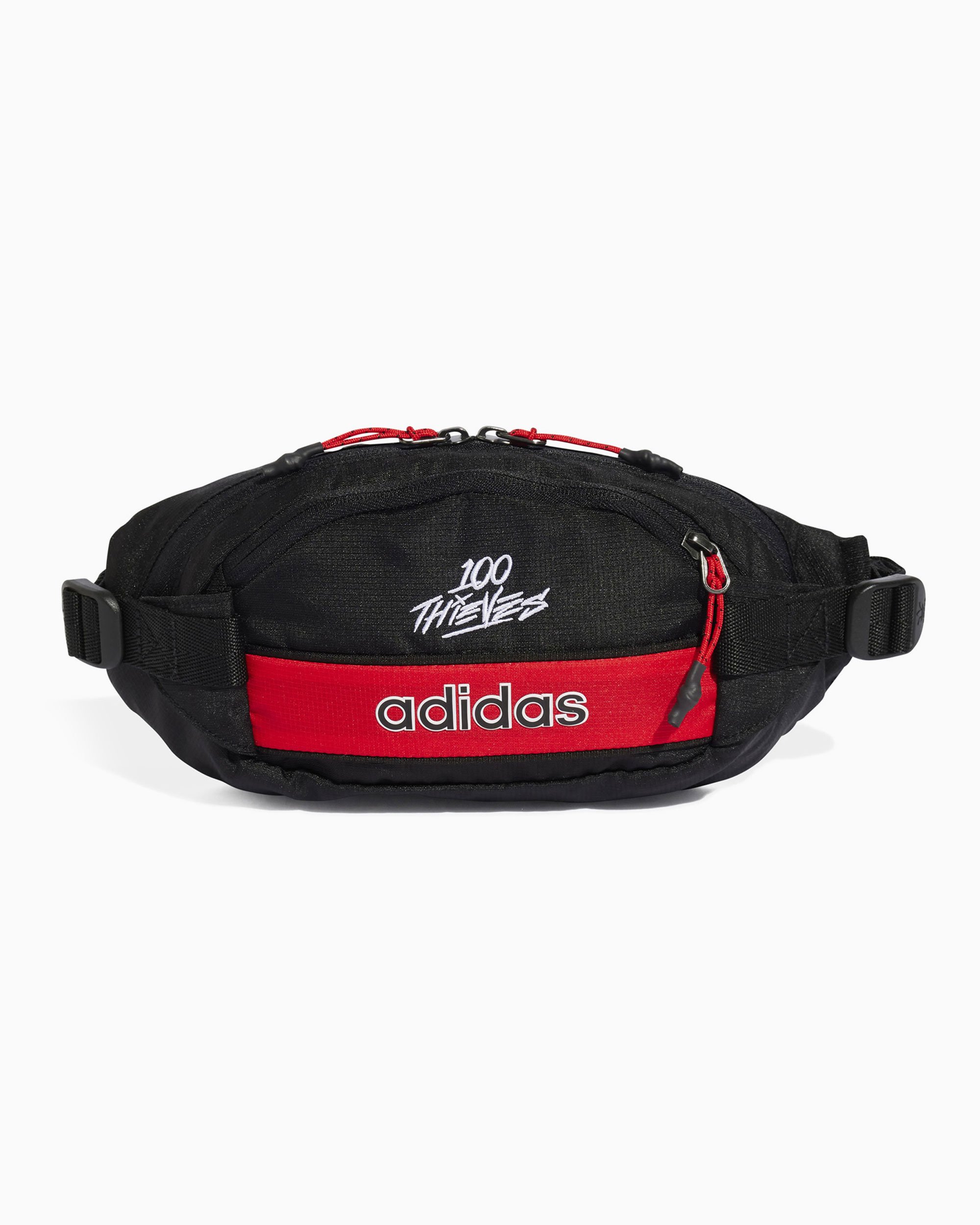 adidas Originals x 100 Thieves Unisex Waist Bag Schwarz JE0318 FOOTDISTRICT