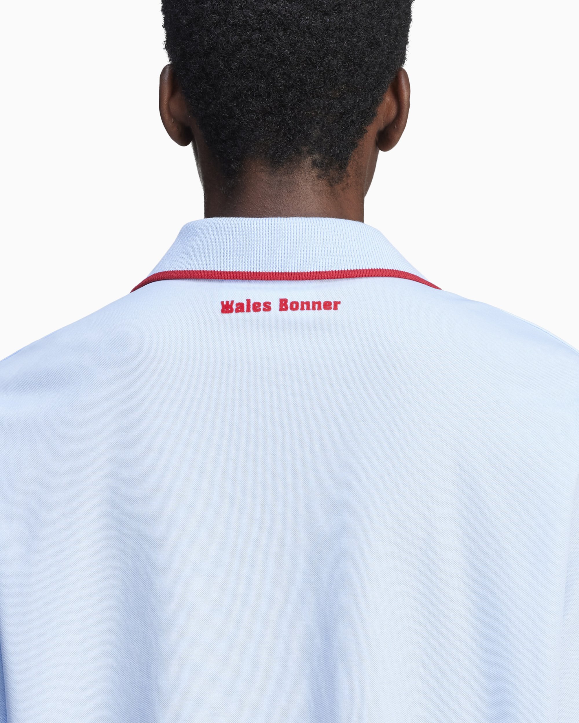 adidas Originals x Wales Bonner Men's Polo Blue JJ2943 adidas Originals x Wales Bonner Men's Polo Blue JJ2943