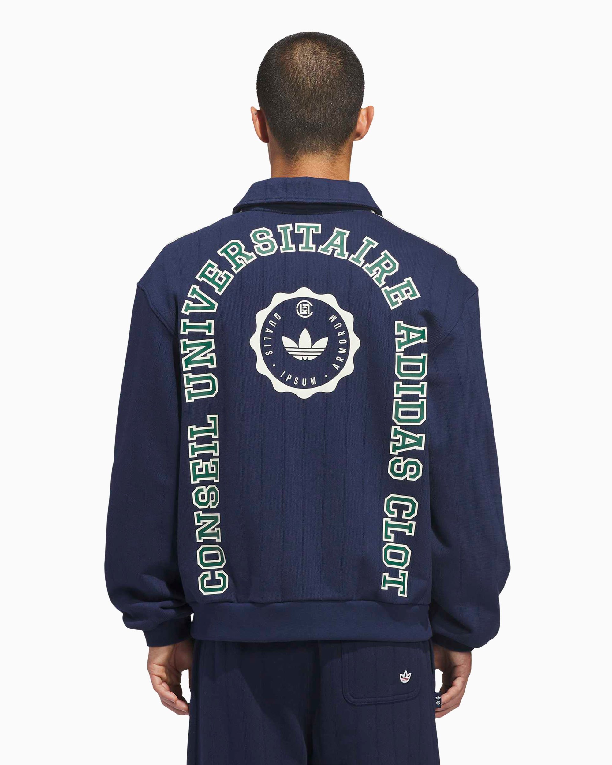 adidas Originals x CLOT Logo Relaxed Unisex Half Zip Sweatshirt